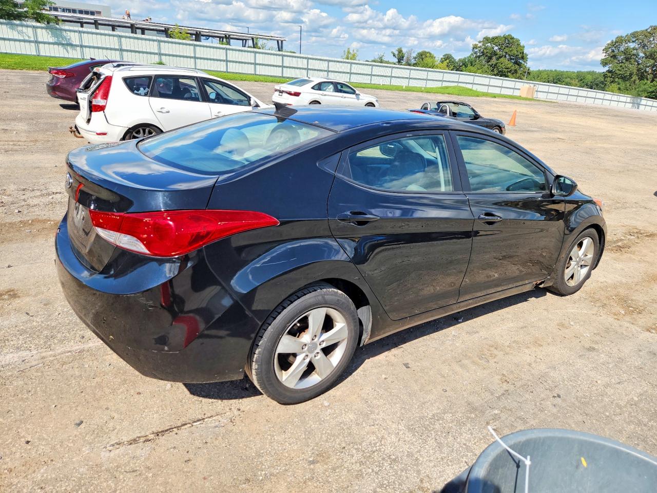 2012 Hyundai Elantra Gls Черный vin: 5NPDH4AE7CH150223