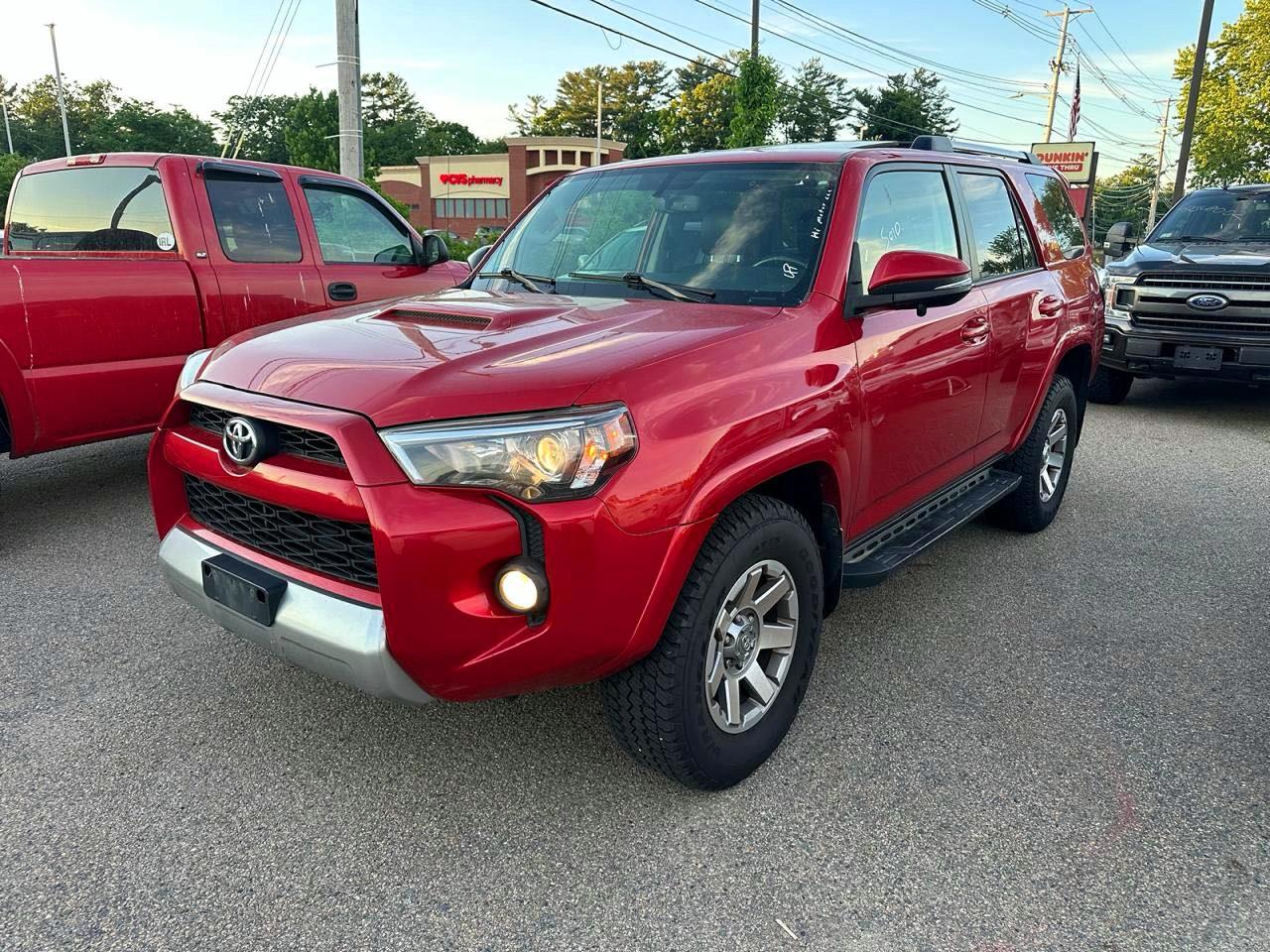 2015 Toyota 4runner Trail Premium Red vin: JTEBU5JRXF5265653