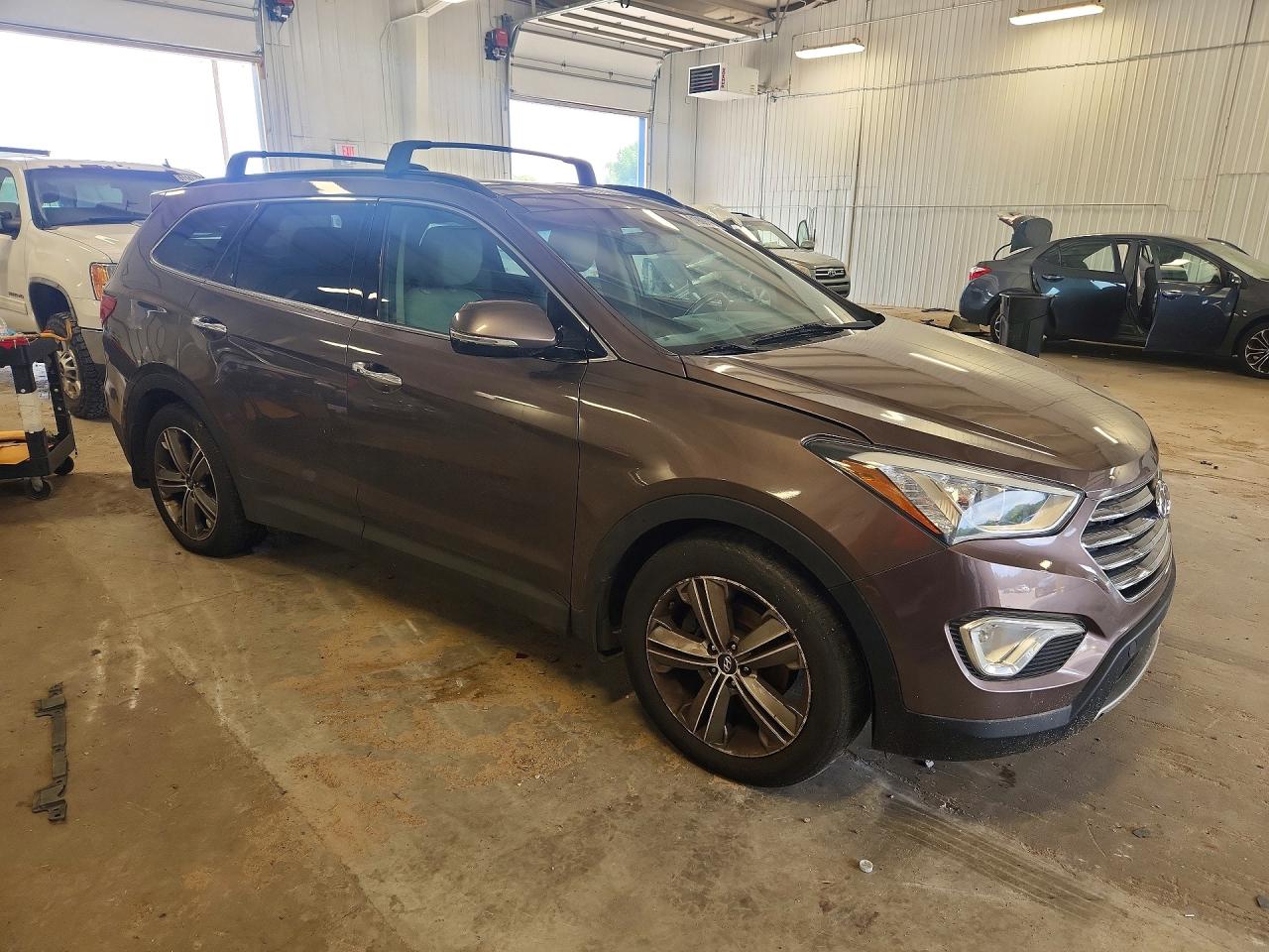 2014 Hyundai Santa Fe Gls Brown vin: KM8SRDHF9EU075032