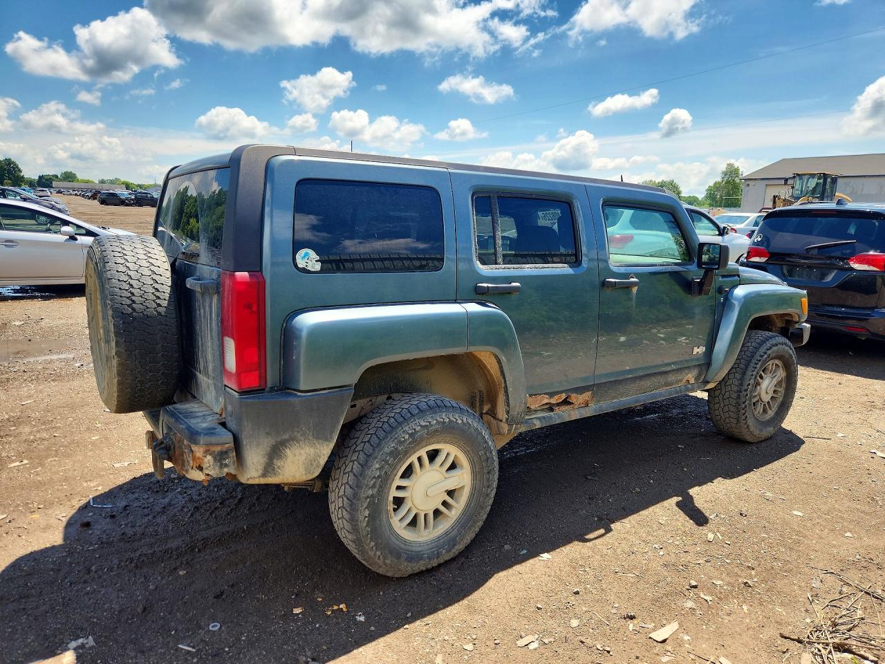 2007 Hummer H3 Blue vin: 5GTDN13E778233474