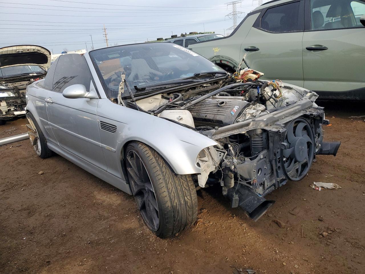 2003 Bmw M3 Silver vin: WBSBR93463PK00712
