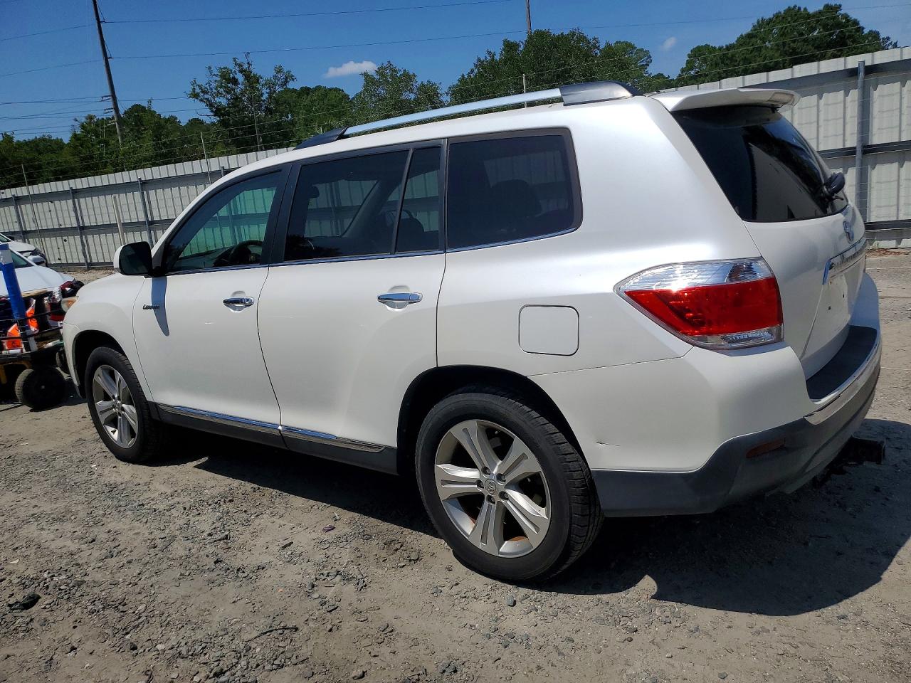 2013 Toyota Highlander Limited White vin: 5TDDK3EH8DS211008