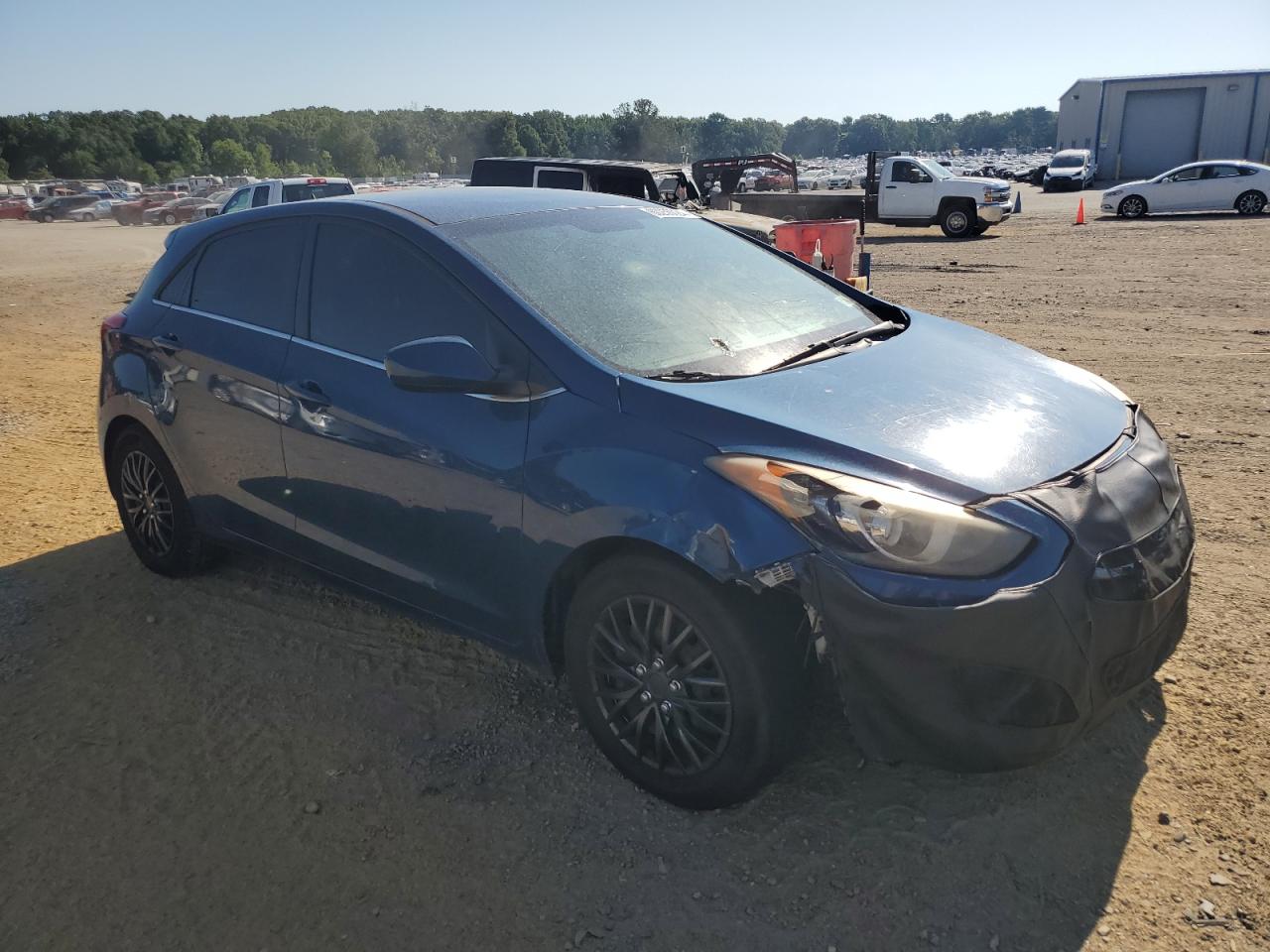 2014 Hyundai Elantra Gt Base Blue vin: KMHD35LH1EU195609