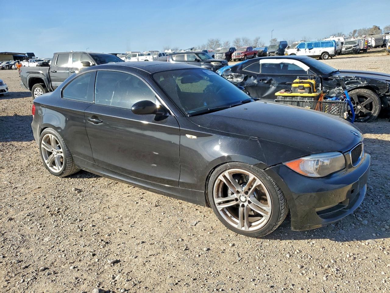 2008 Bmw 128 I Black vin: WBAUP73558VF09559