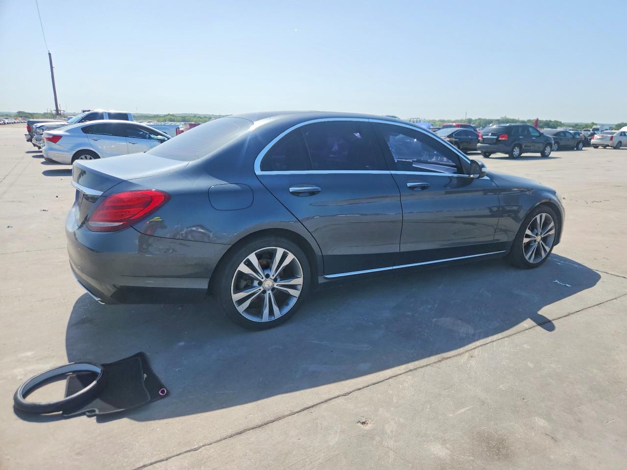 2015 Mercedes-benz C 300 Gray vin: 55SWF4JB0FU045285
