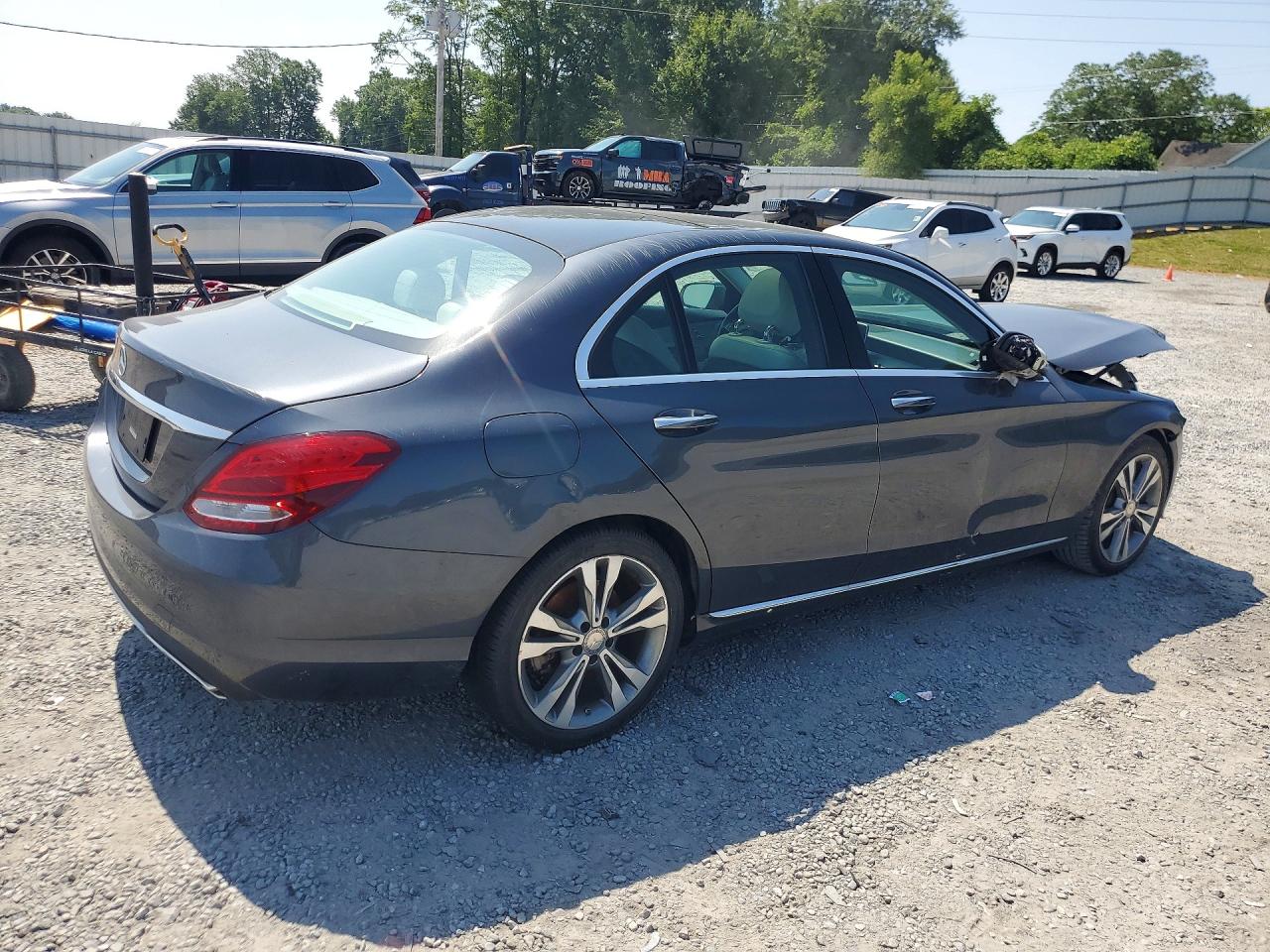 2015 Mercedes-benz C 300 Charcoal vin: 55SWF4JB3FU088535