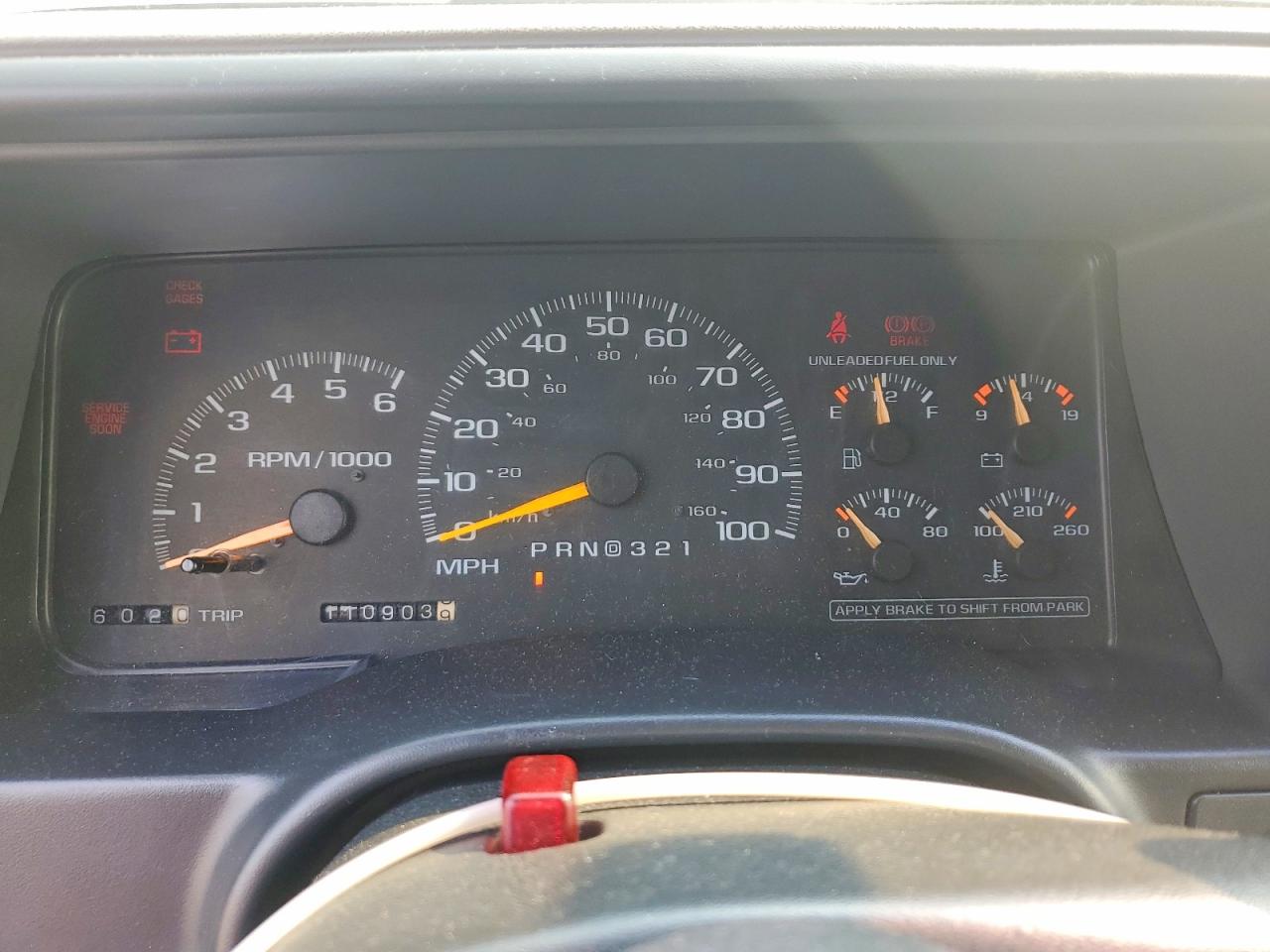 1997 Chevrolet Gmt-400 K1500 Black vin: 2GCEK19R4V1260095