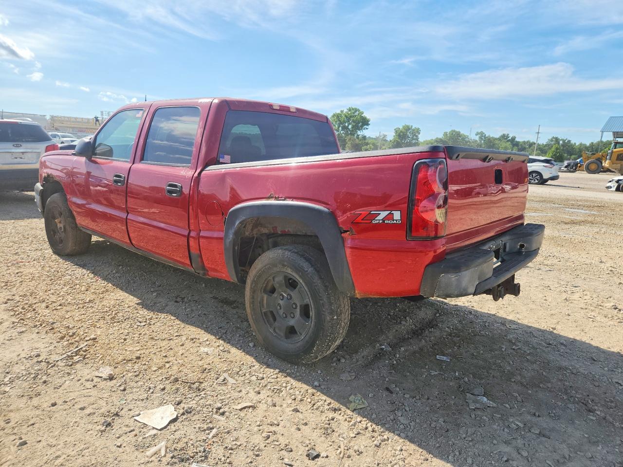 2005 Chevrolet Silverado K1500 Red vin: 2GCEK13T151208346