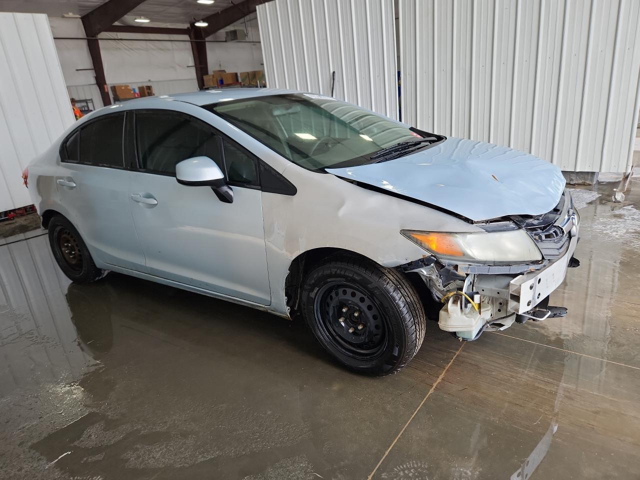 2012 Honda Civic Lx Blue vin: 19XFB2F5XCE073892 Damage: Right Head Lamp, Faded, Repair Required