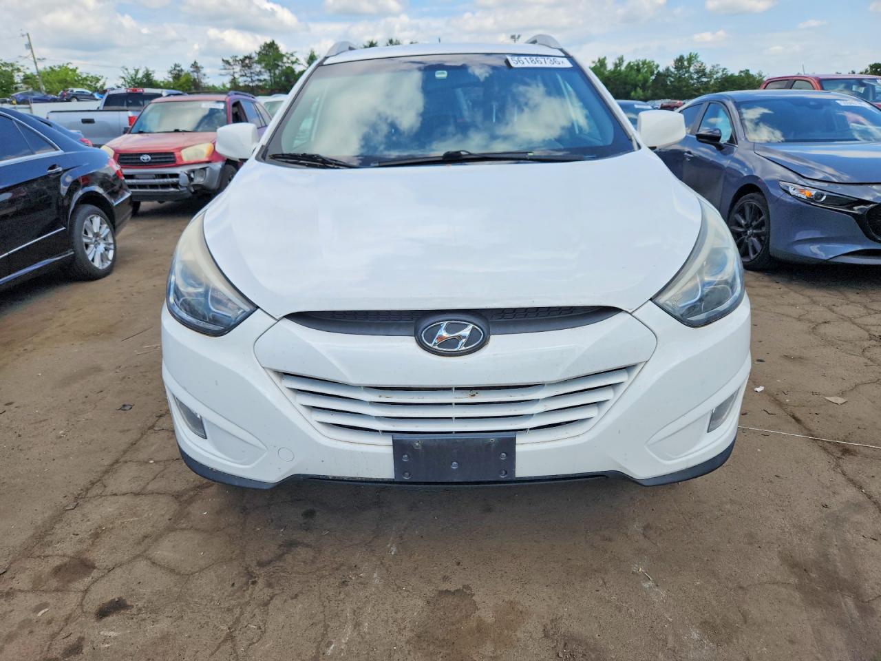 2015 Hyundai Tucson Se White vin: KM8JUCAG6FU079290