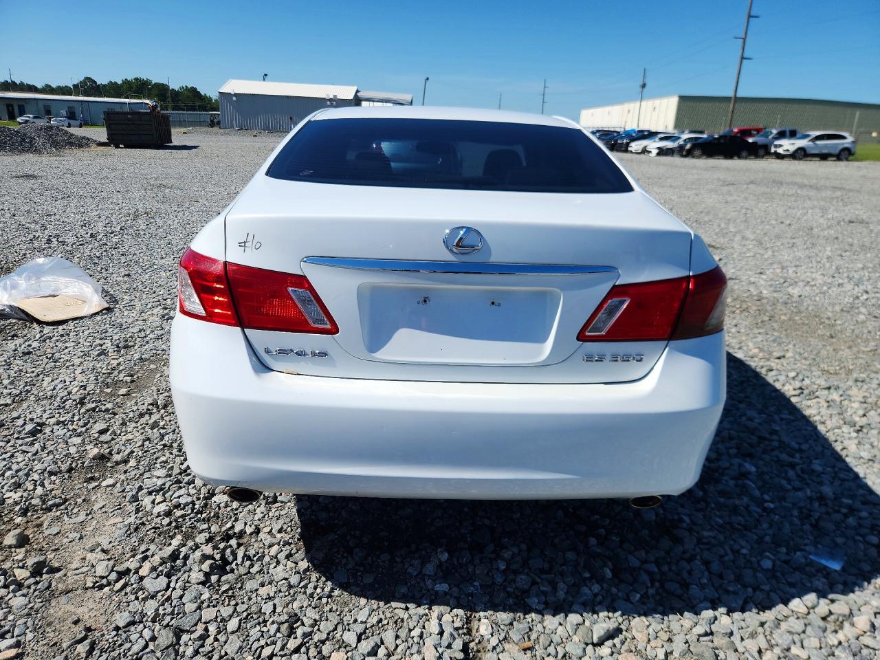2008 Lexus Es 350 White vin: JTHBJ46G982173015