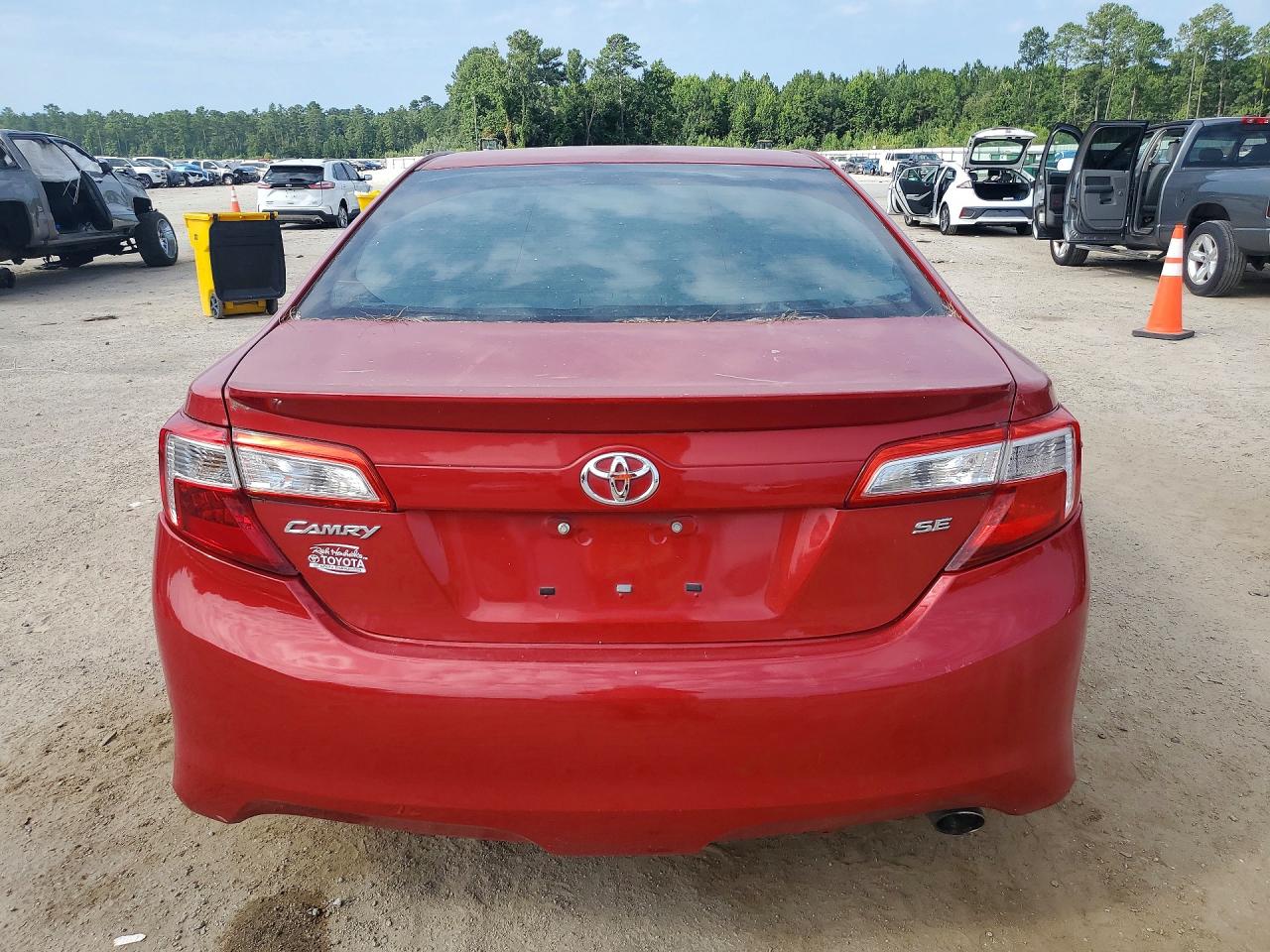 2012 Toyota Camry Se Red vin: 4T1BF1FK9CU569685