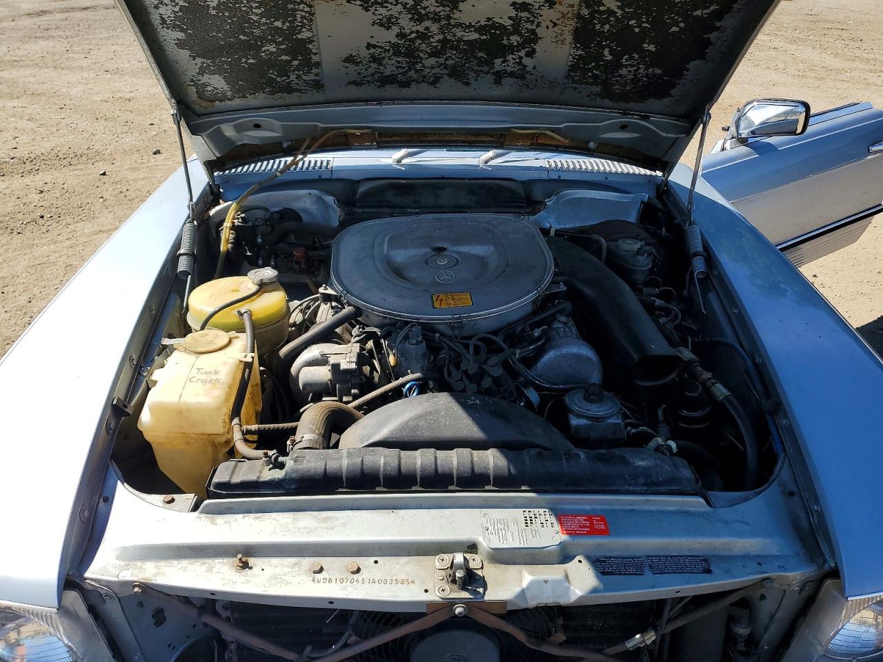 1984 Mercedes-benz 380 Sl Silver vin: WDBBA45AXEA003535