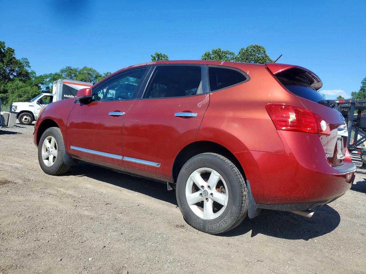 2013 Nissan Rogue S Красный vin: JN8AS5MV5DW645705
