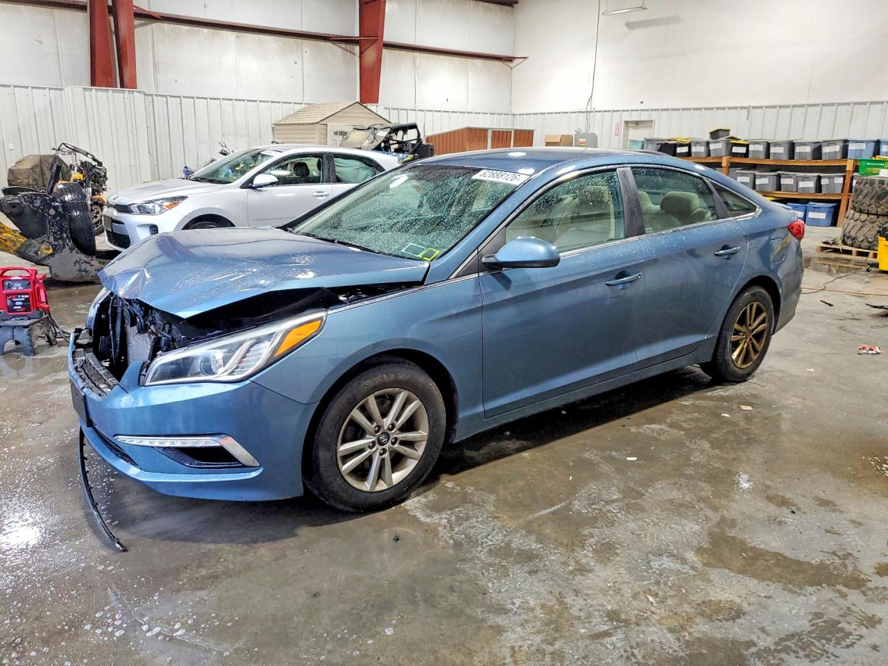 2015 Hyundai Sonata Se Синий vin: 5NPE24AF3FH062577