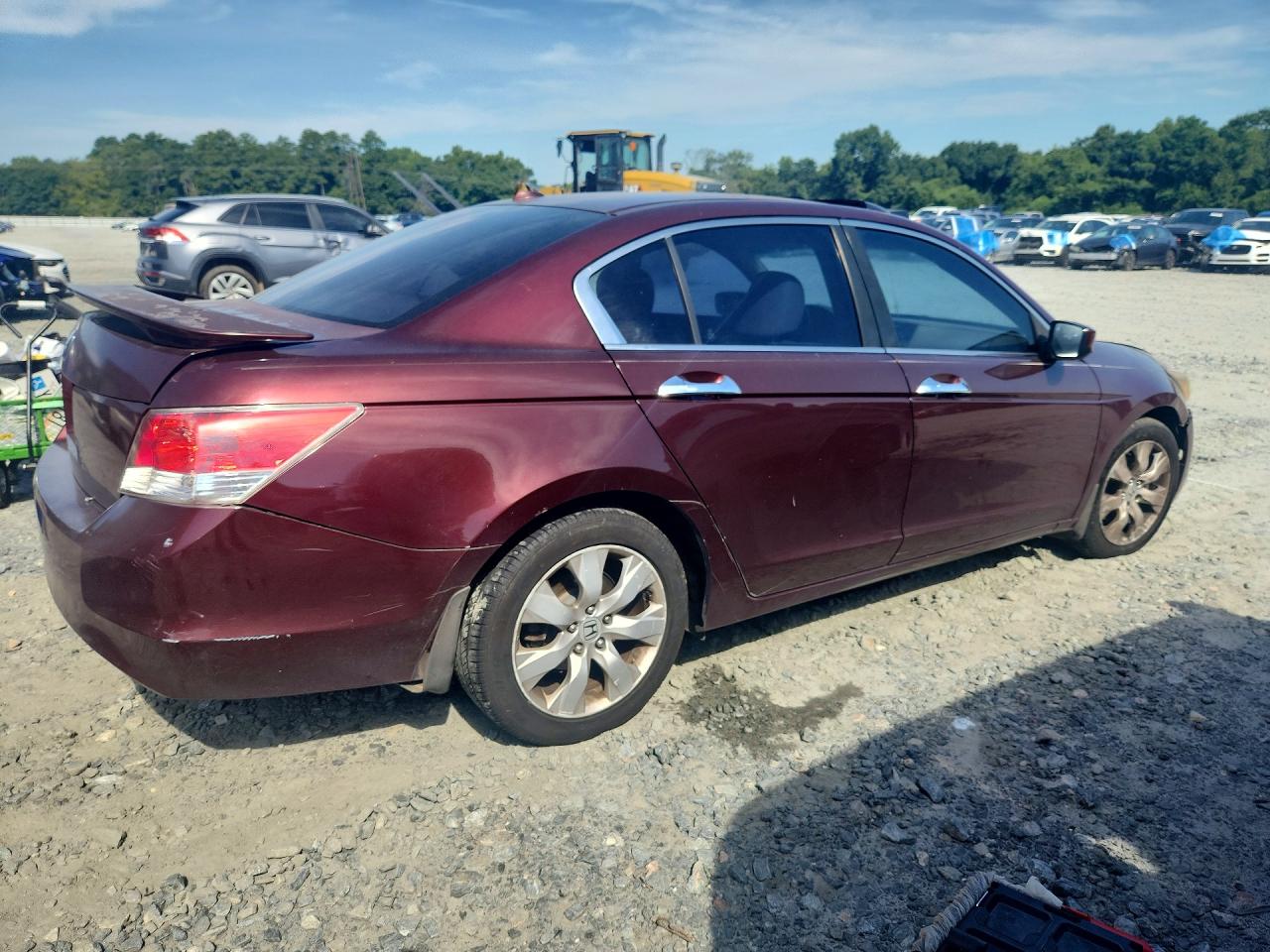 2008 Honda Accord Exl Burgundy vin: 1HGCP368X8A077120