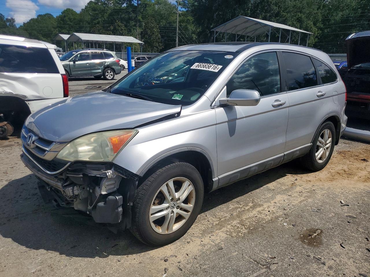 2010 Honda Cr-v Exl Silver vin: 5J6RE4H7XAL019540