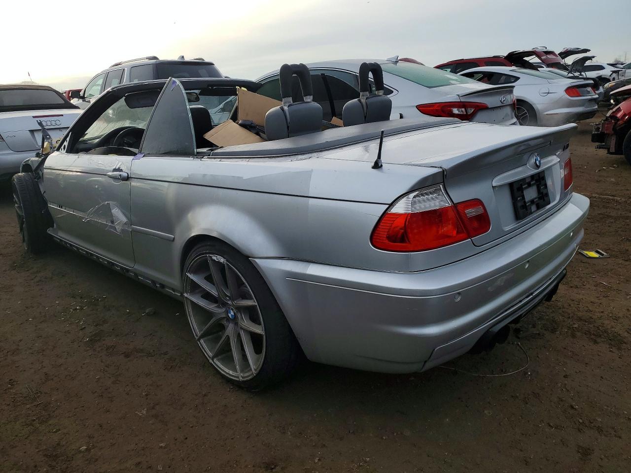 2003 Bmw M3 Silver vin: WBSBR93463PK00712