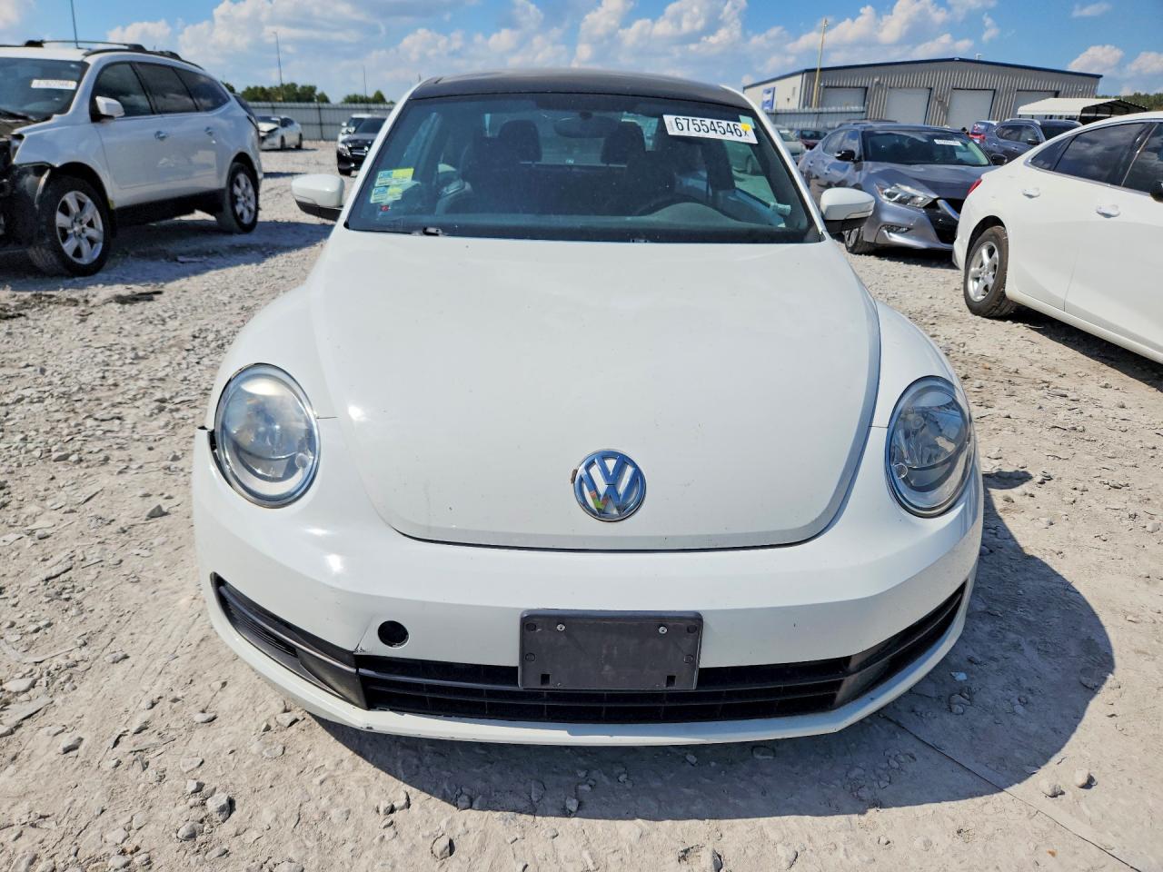 2014 Volkswagen Beetle Белый vin: 3VWJ17ATXEM661524