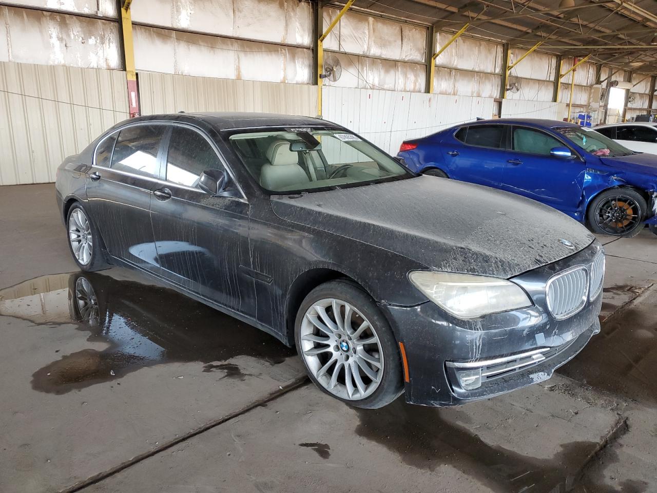 2013 Bmw 750 Lxi Gray vin: WBAYF8C59DD140065