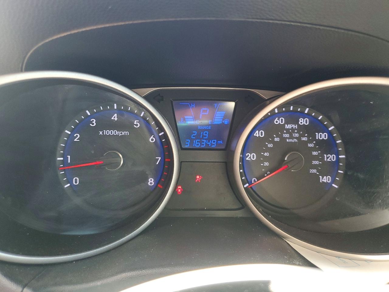 2013 Hyundai Tucson Limited Синий vin: KM8JUCAC9DU609519