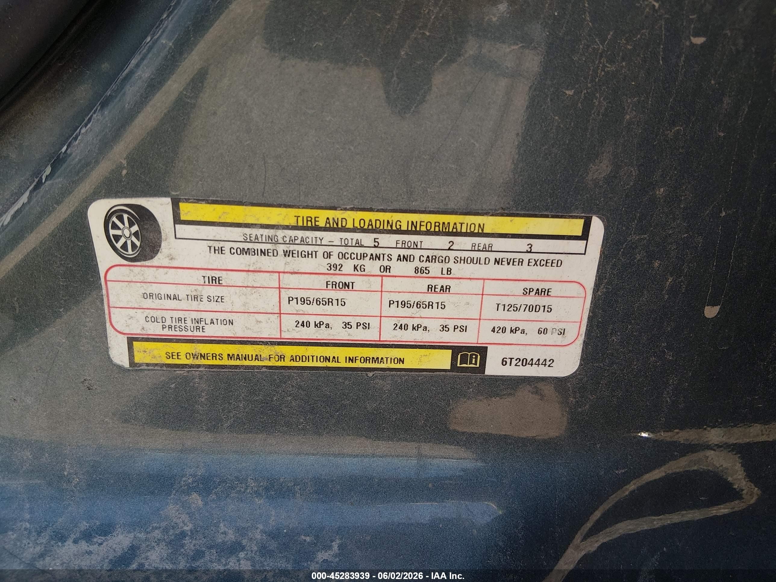 2006 Chrysler Pt Cruiser   Gray vin: 3A4FY48B16T204442