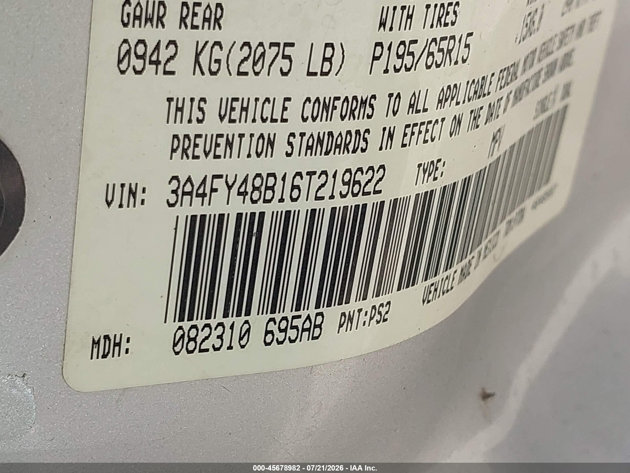 2006 Chrysler Pt Cruiser   Silver vin: 3A4FY48B16T219622