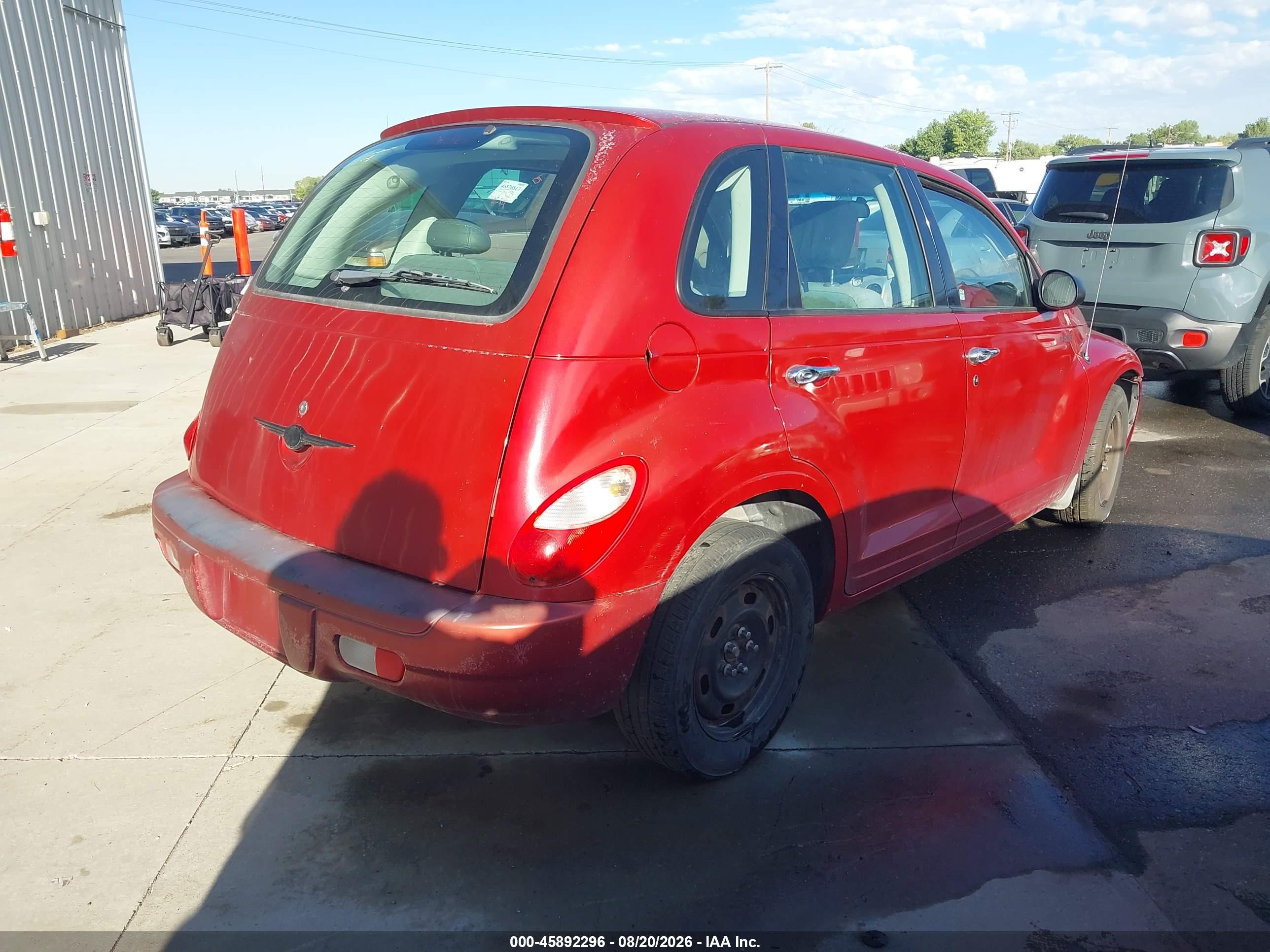 2006 Chrysler Pt Cruiser   Red vin: 3A4FY48B26T253262
