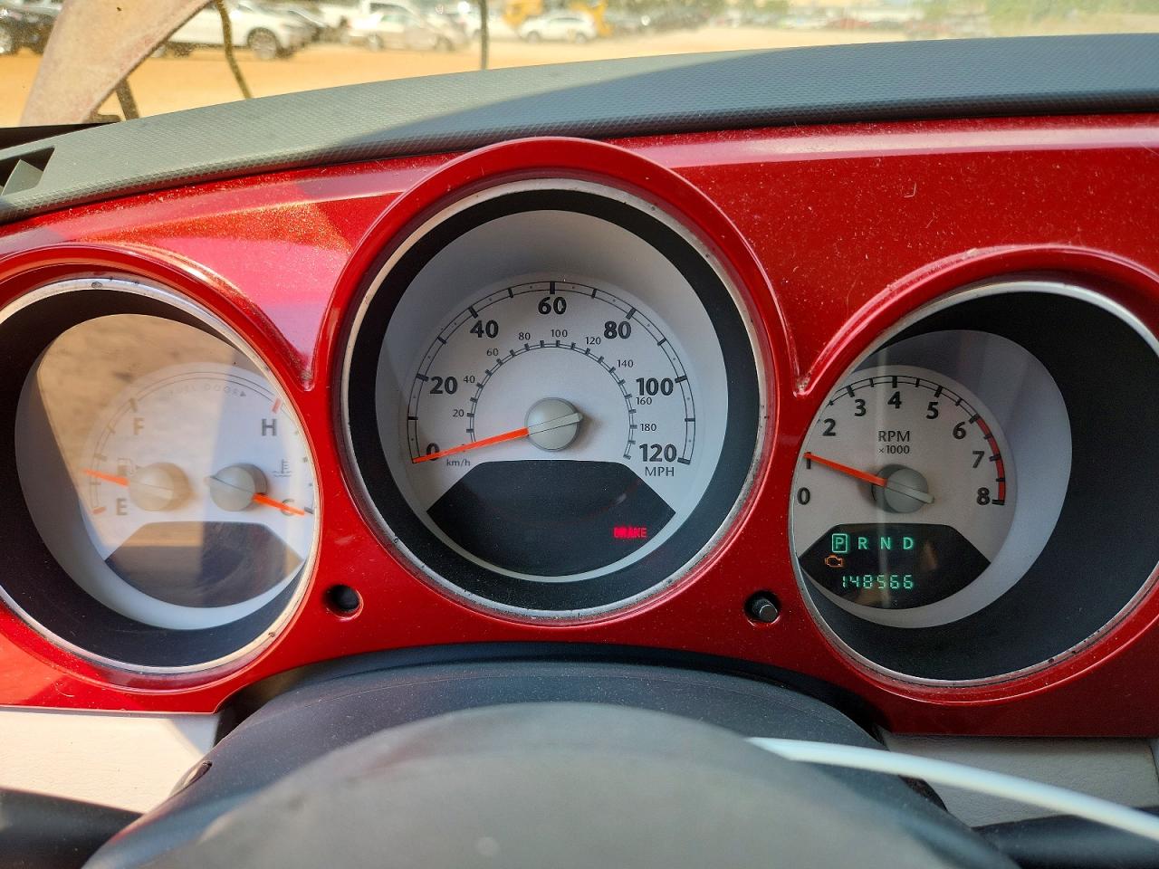 2007 Chrysler Pt Cruiser Red vin: 3A4FY48B27T614751