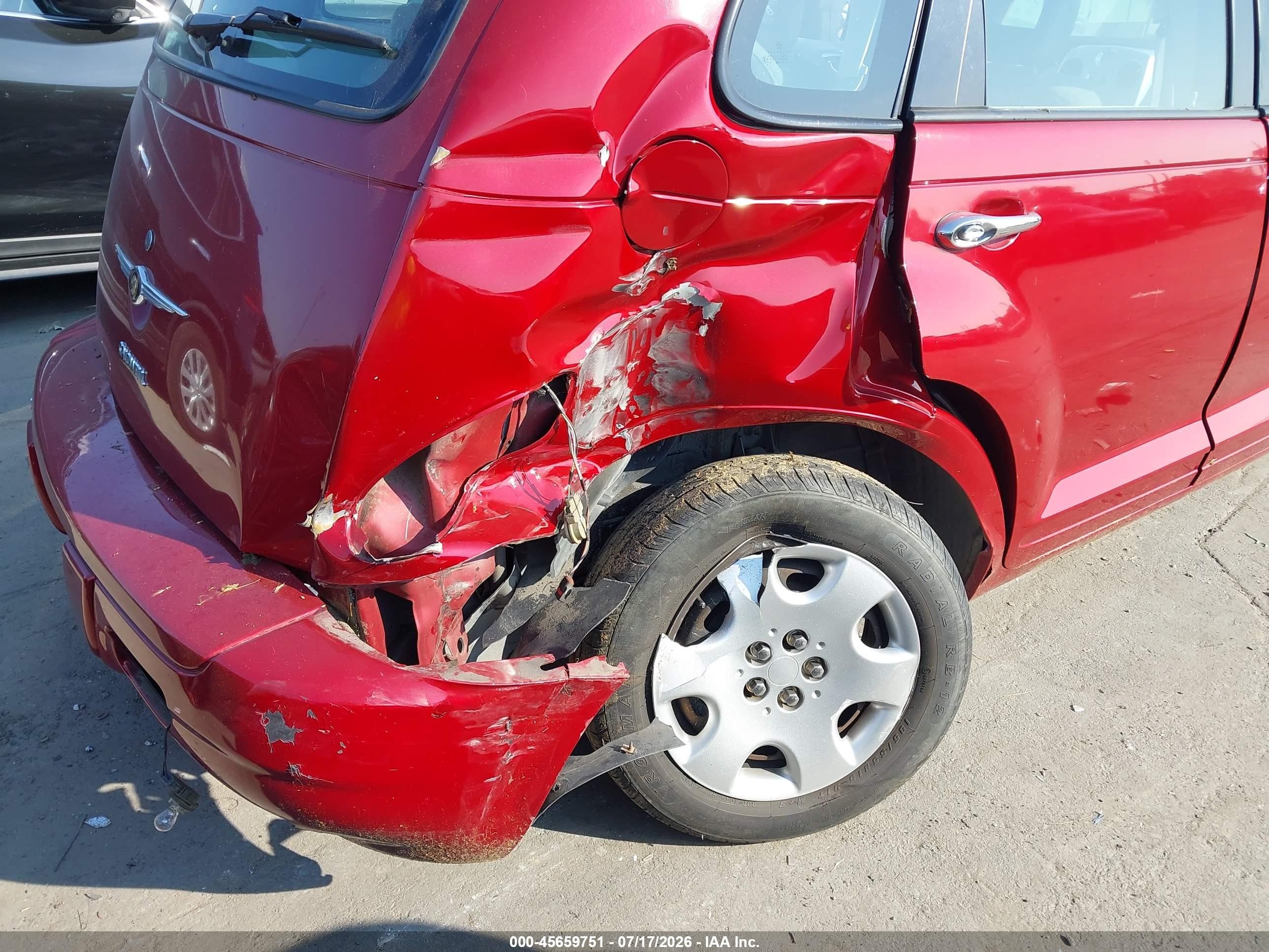 2006 Chrysler Pt Cruiser   Red vin: 3A4FY48B36T216303