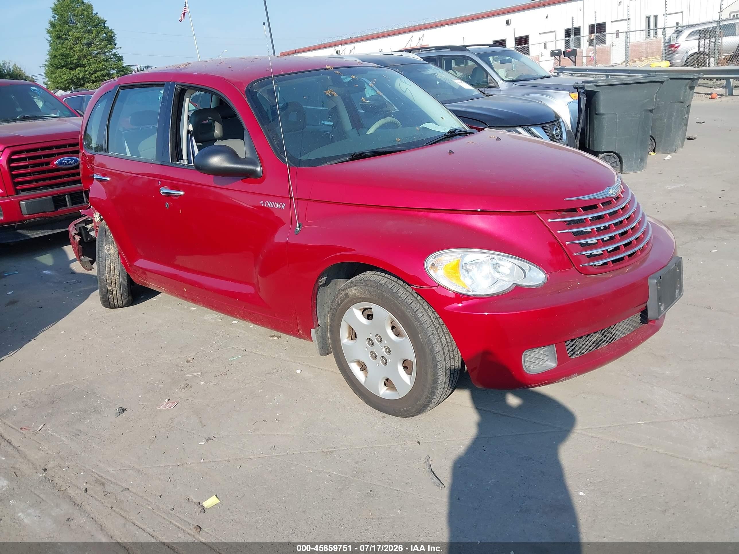 2006 Chrysler Pt Cruiser   Красный vin: 3A4FY48B36T216303