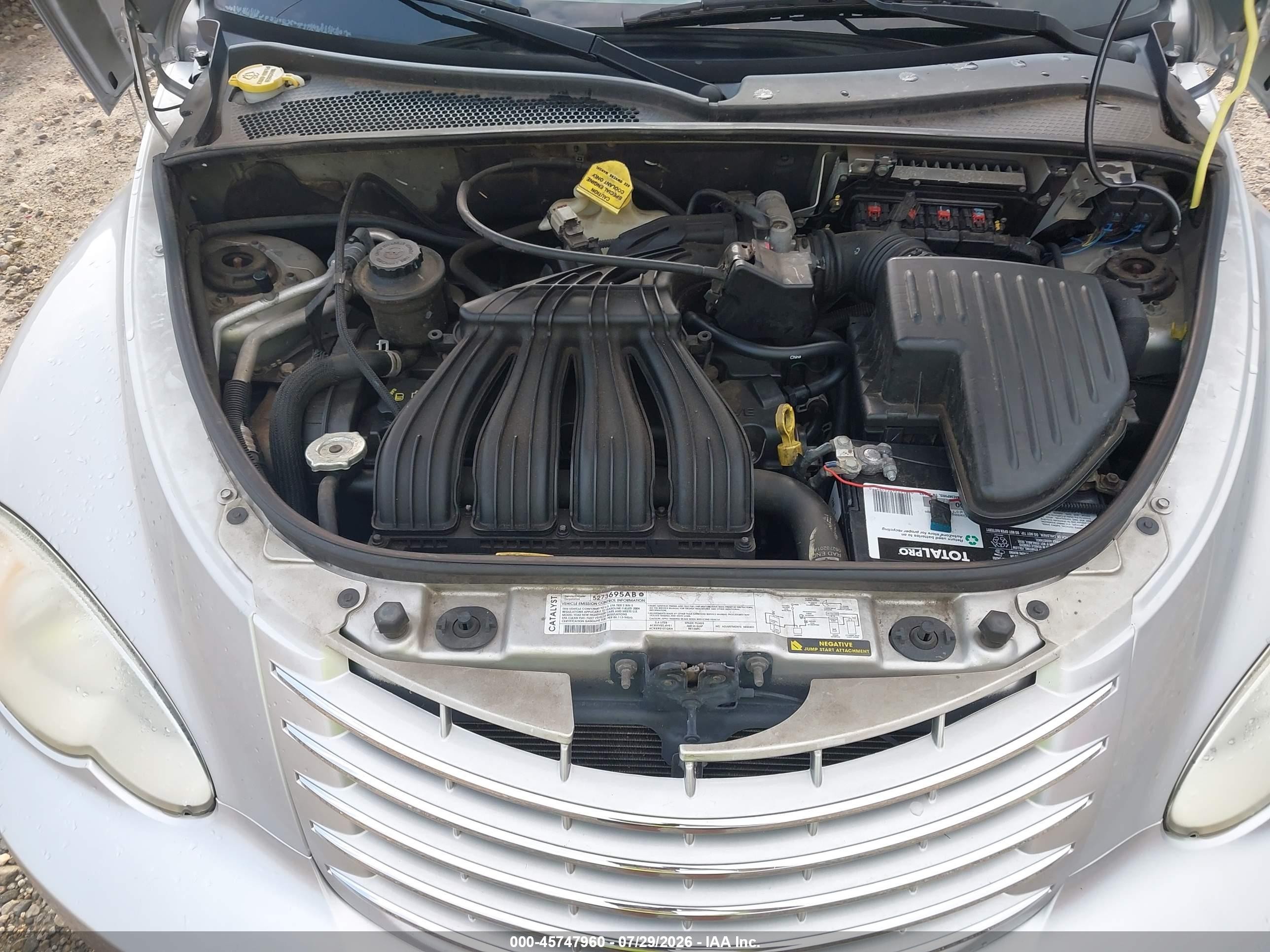 2006 Chrysler Pt Cruiser   Серебряный vin: 3A4FY48B36T262472