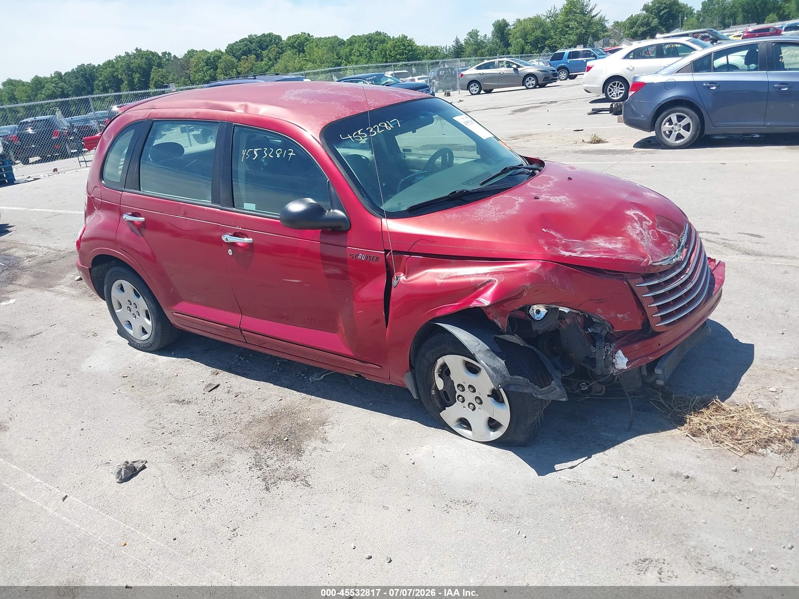 2006 Chrysler Pt Cruiser   Красный vin: 3A4FY48B56T237749