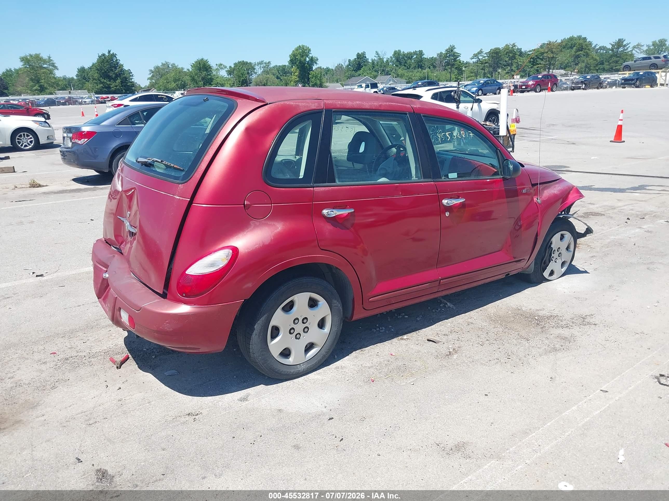 2006 Chrysler Pt Cruiser   Красный vin: 3A4FY48B56T237749