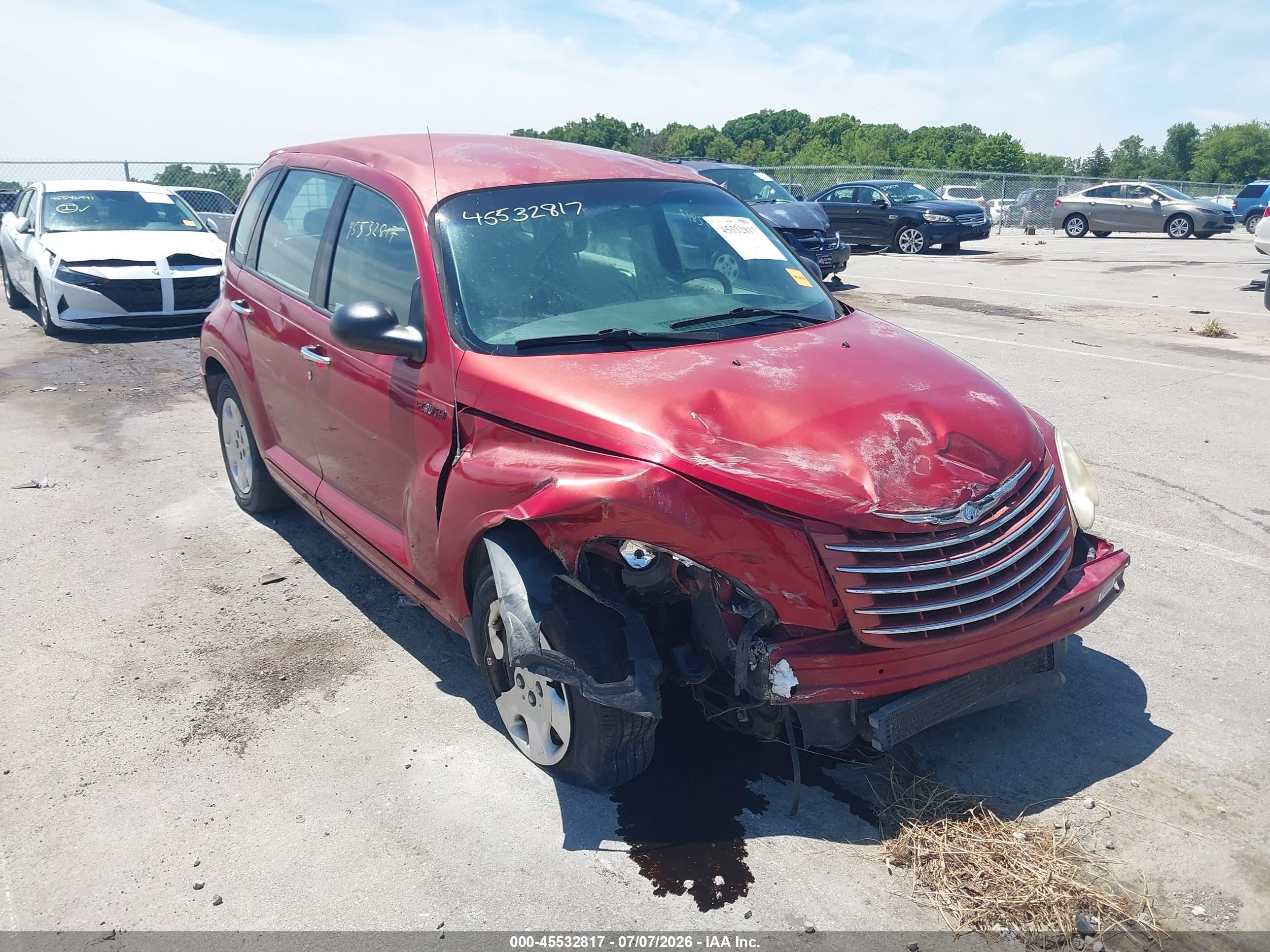 2006 Chrysler Pt Cruiser   Красный vin: 3A4FY48B56T237749