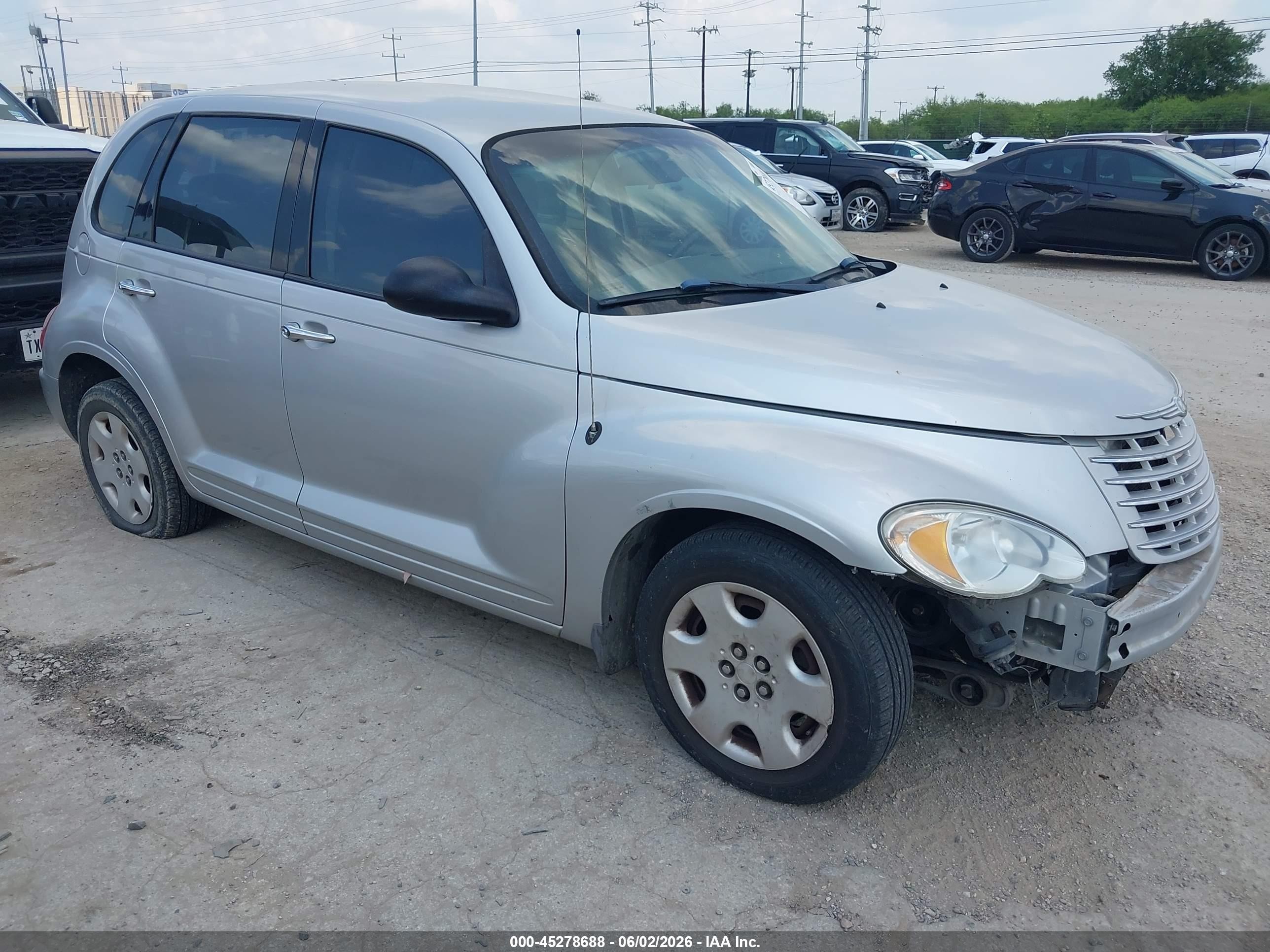 2007 Chrysler Pt Cruiser Silver vin: 3A4FY48B57T532075