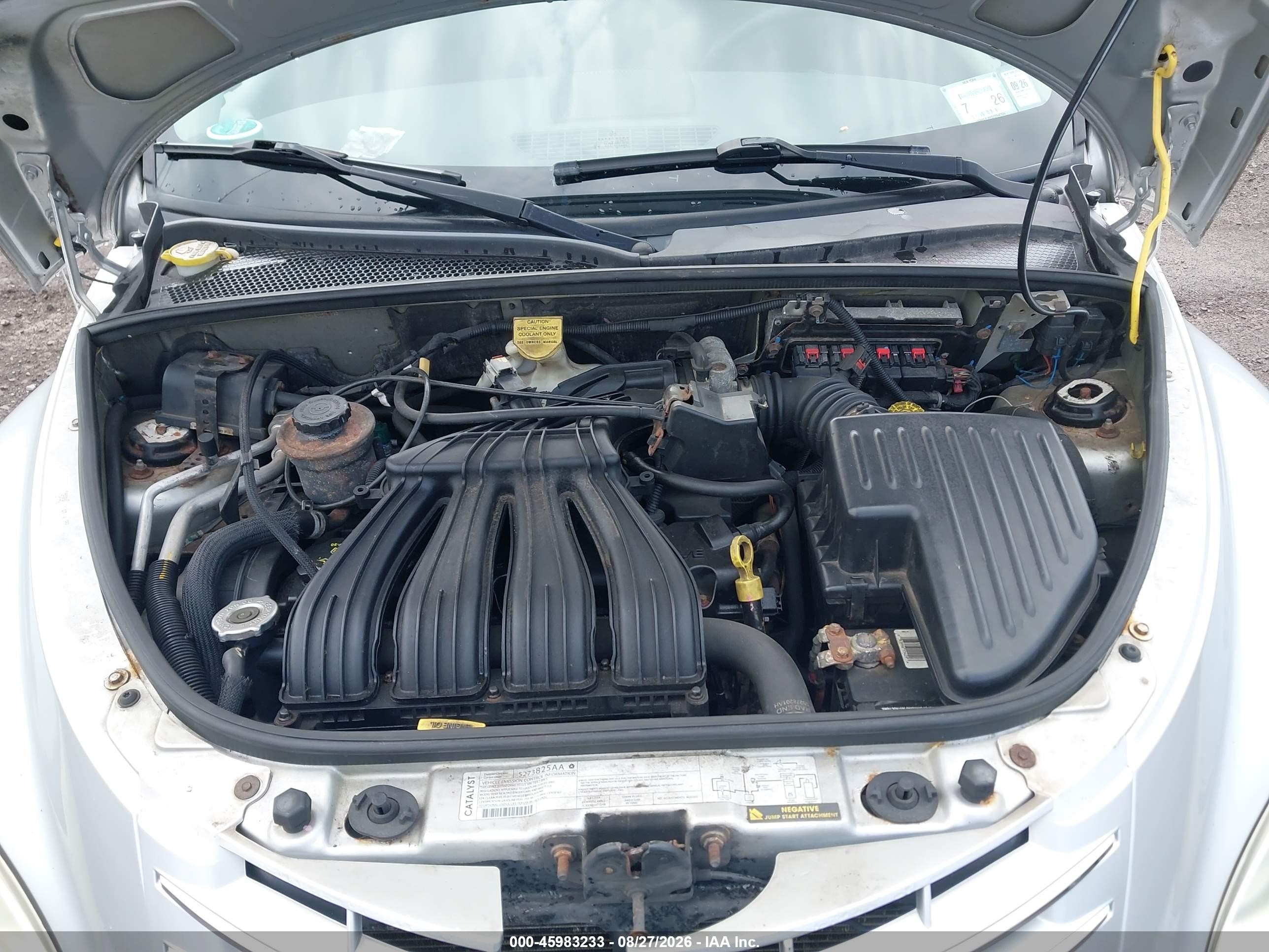 2007 Chrysler Pt Cruiser   Silver vin: 3A4FY48B67T558166