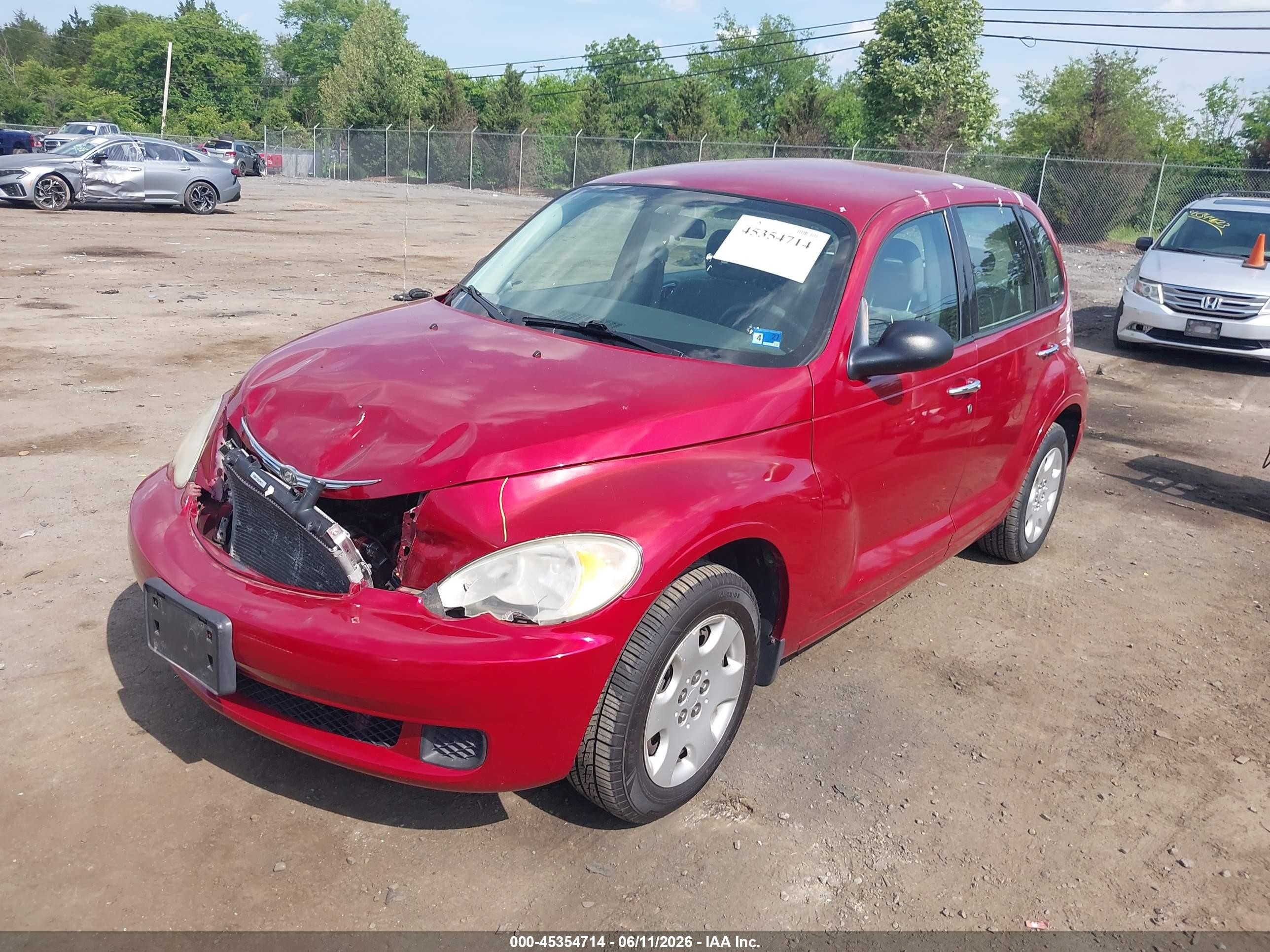 2007 Chrysler Pt Cruiser   Red vin: 3A4FY48B67T628295