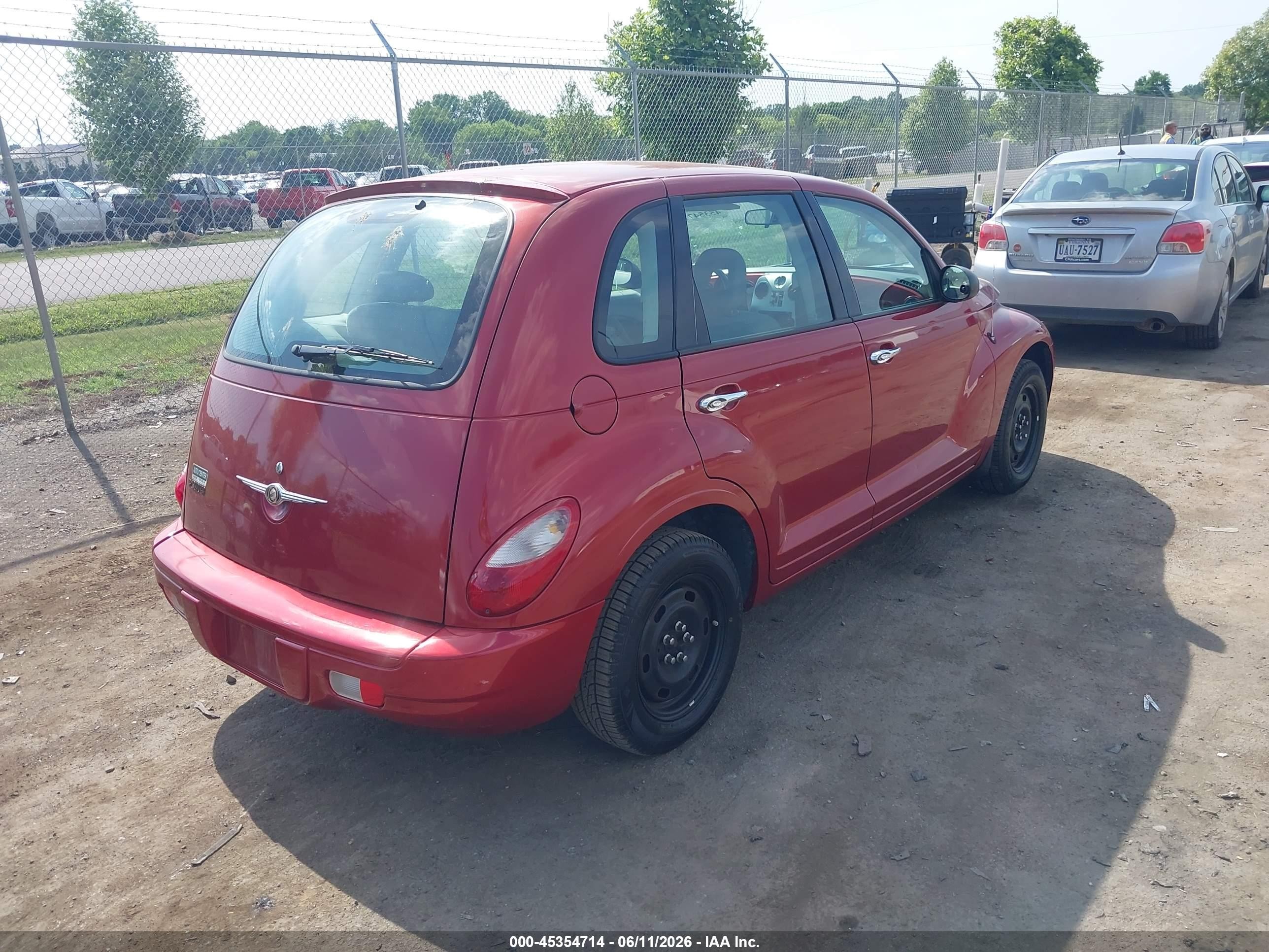 2007 Chrysler Pt Cruiser   Red vin: 3A4FY48B67T628295