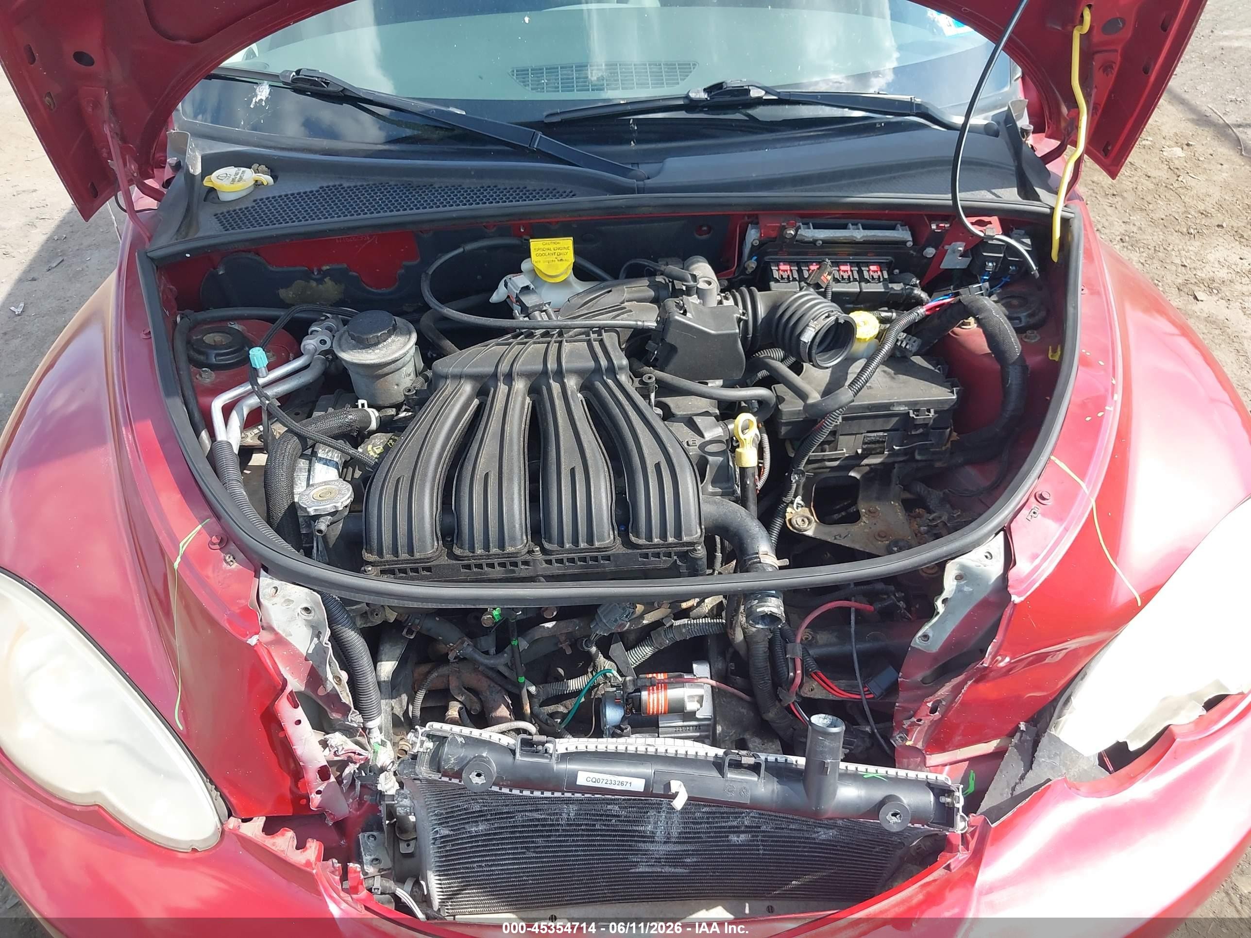 2007 Chrysler Pt Cruiser   Red vin: 3A4FY48B67T628295