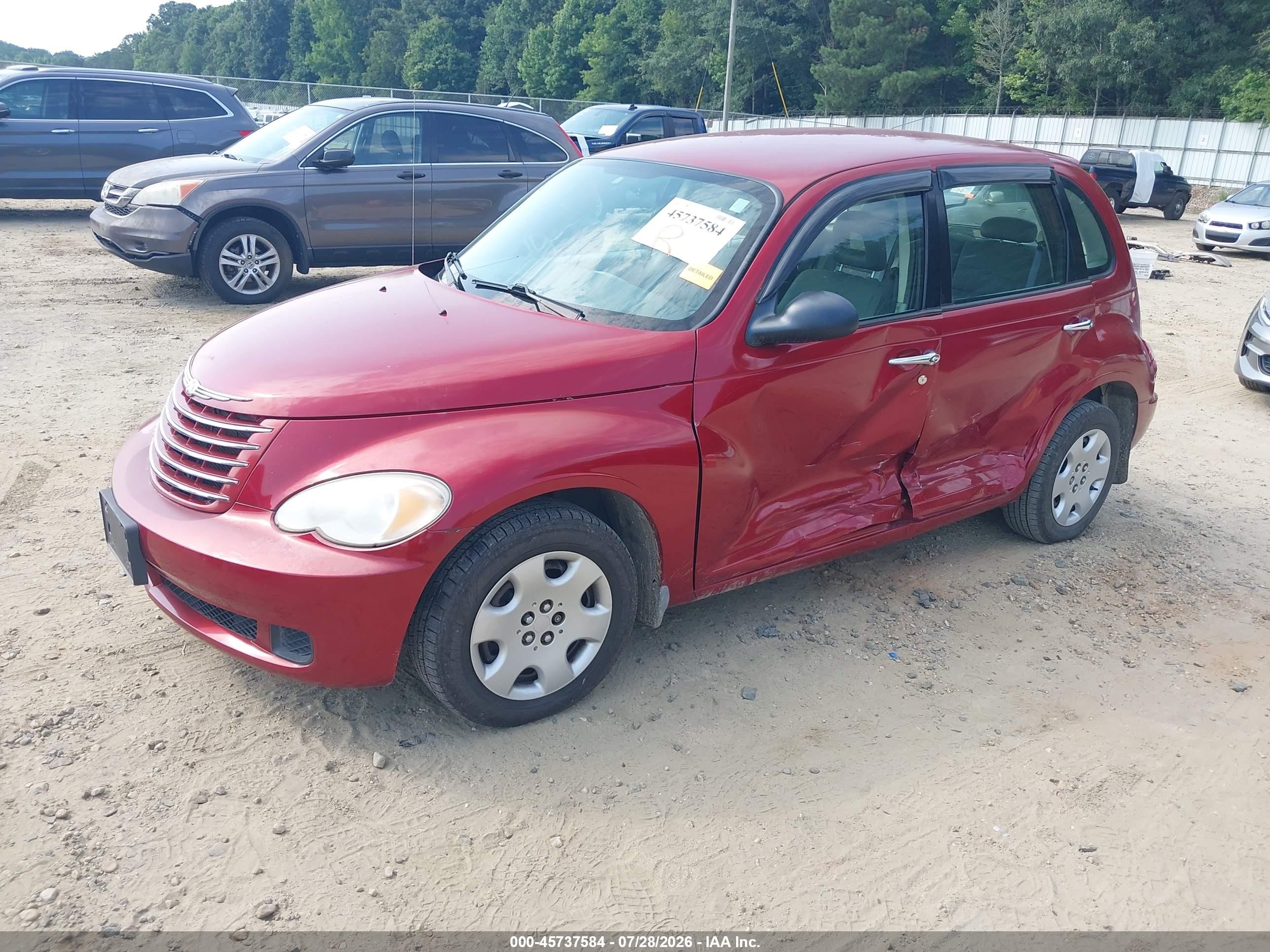 2007 Chrysler Pt Cruiser   Burgundy vin: 3A4FY48B77T526925