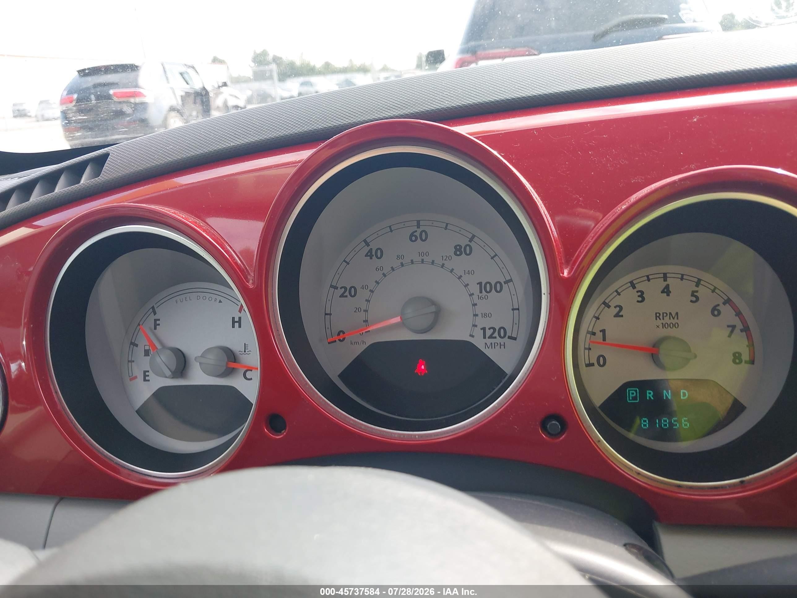 2007 Chrysler Pt Cruiser   Burgundy vin: 3A4FY48B77T526925
