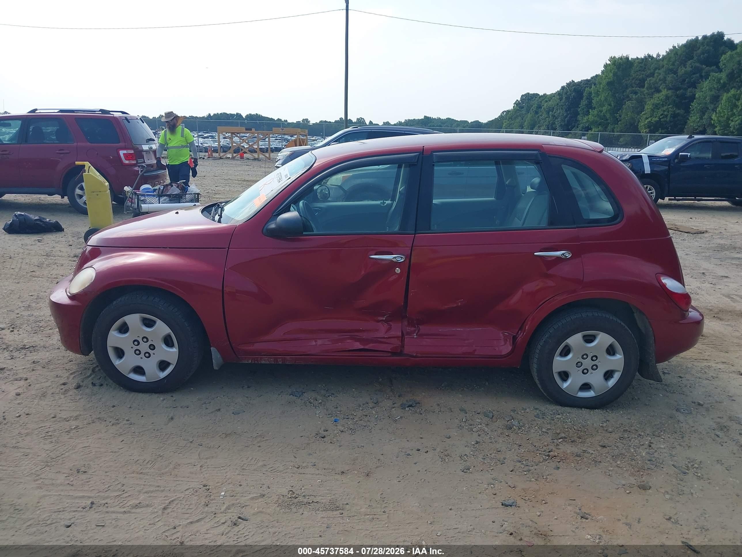 2007 Chrysler Pt Cruiser   Burgundy vin: 3A4FY48B77T526925