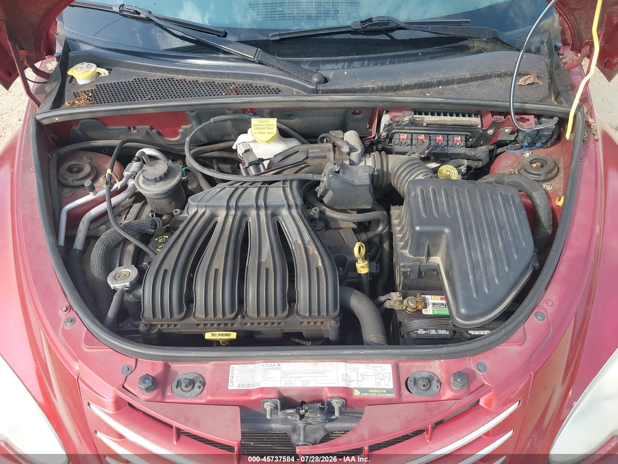 2007 Chrysler Pt Cruiser   Burgundy vin: 3A4FY48B77T526925