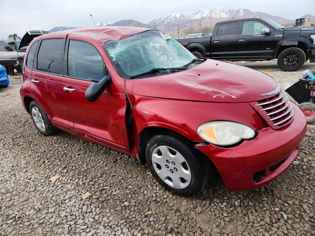 2007 Chrysler Pt Cruiser Red vin: 3A4FY48BX7T519581
