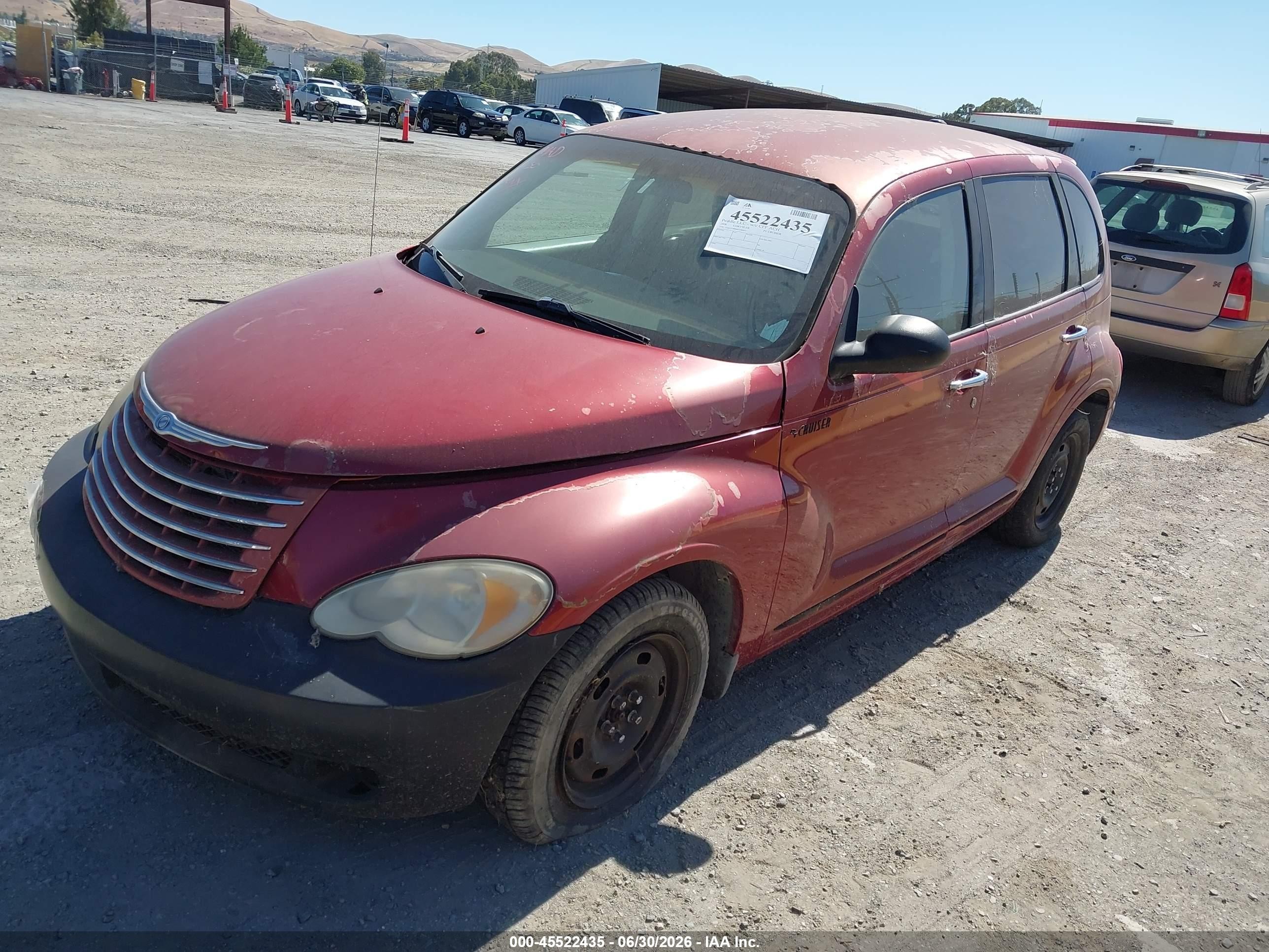 2006 Chrysler Pt Cruiser Touring Burgundy vin: 3A4FY58B06T298853