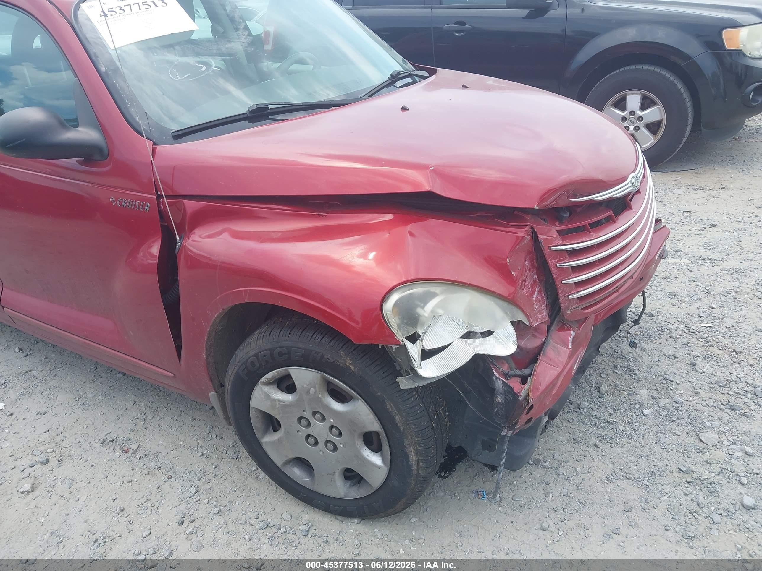 2006 Chrysler Pt Cruiser Touring Red vin: 3A4FY58B26T206996