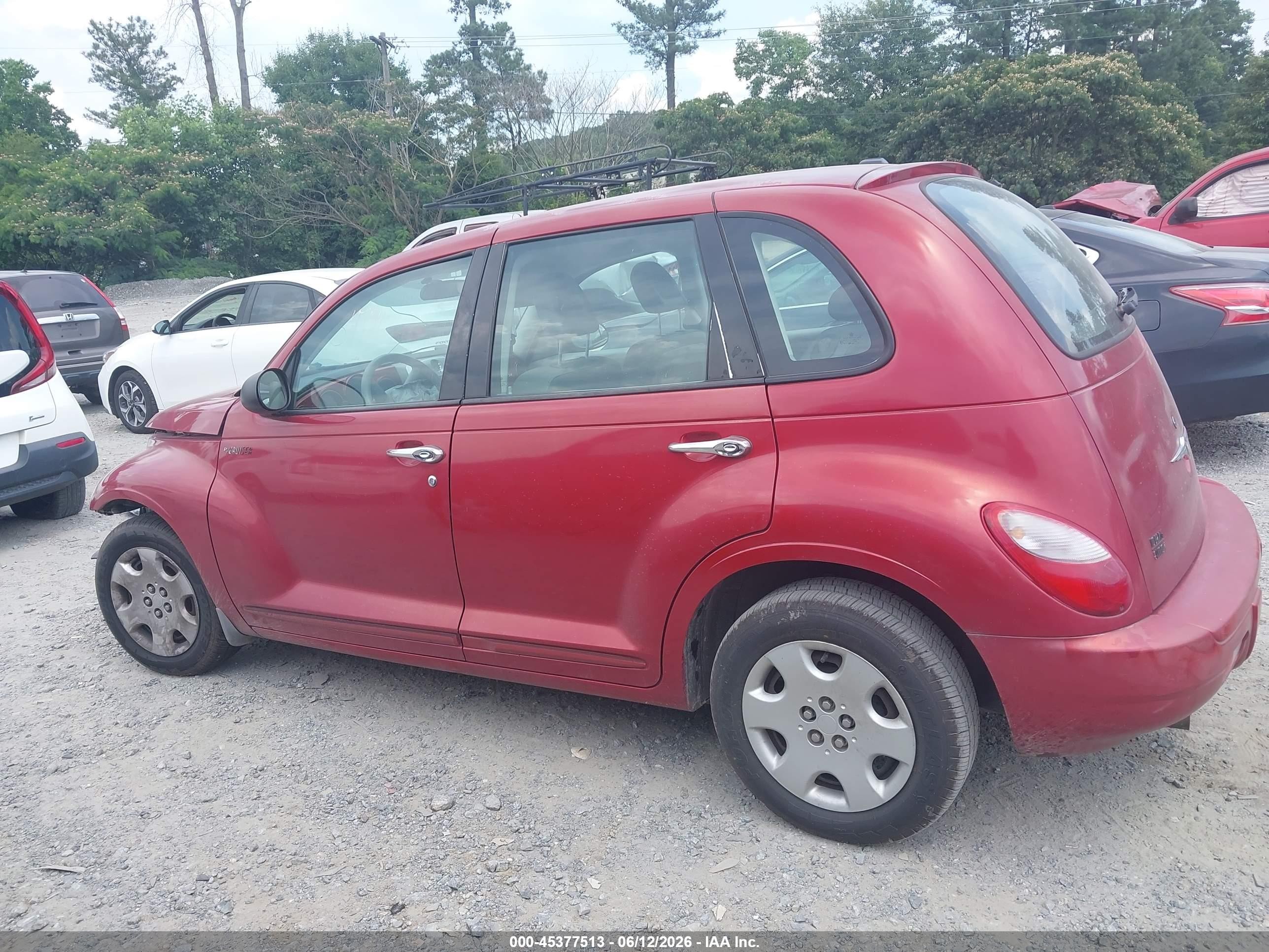 2006 Chrysler Pt Cruiser Touring Red vin: 3A4FY58B26T206996