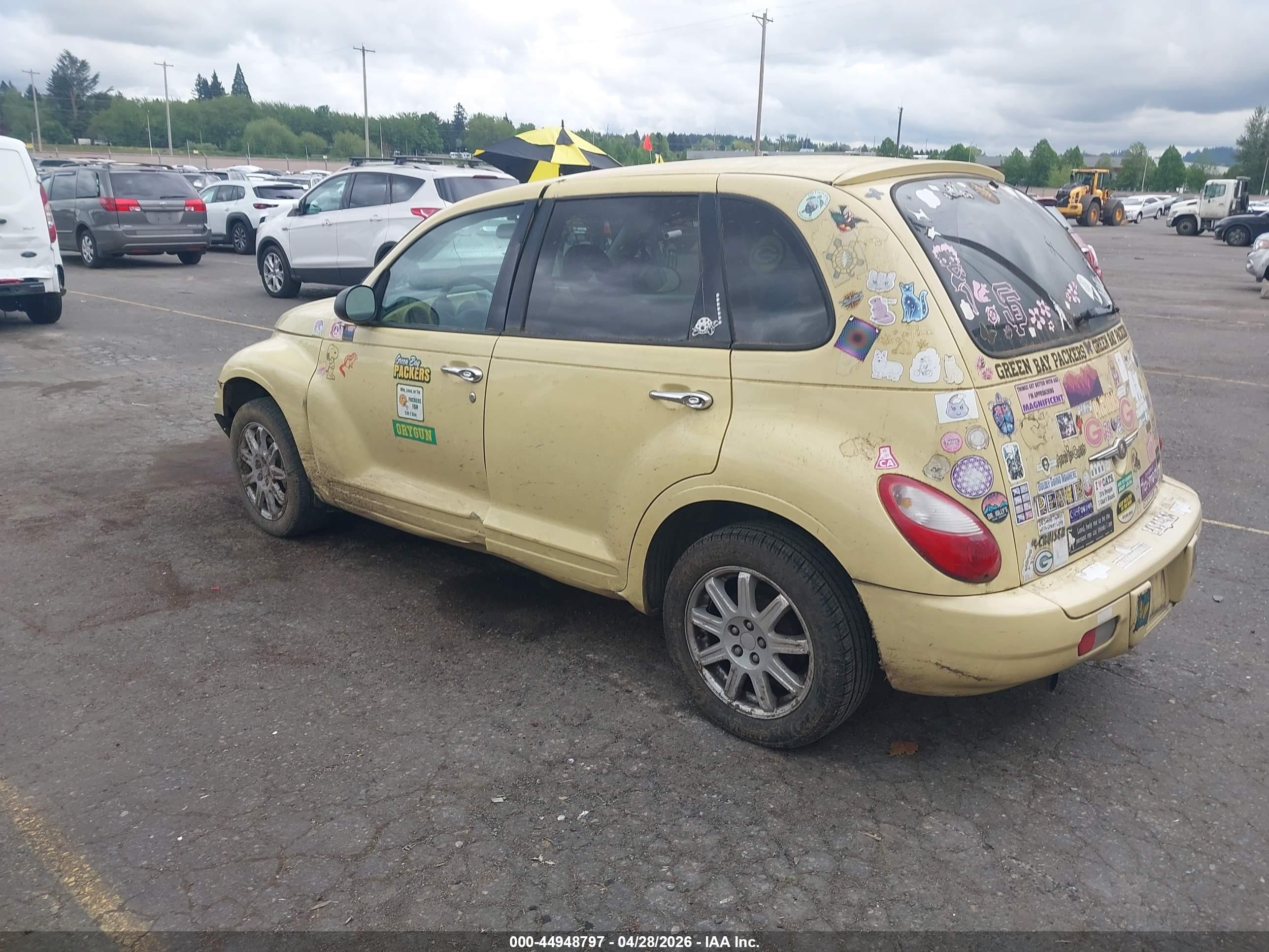 2007 Chrysler Pt Cruiser Touring Yellow vin: 3A4FY58B37T604011