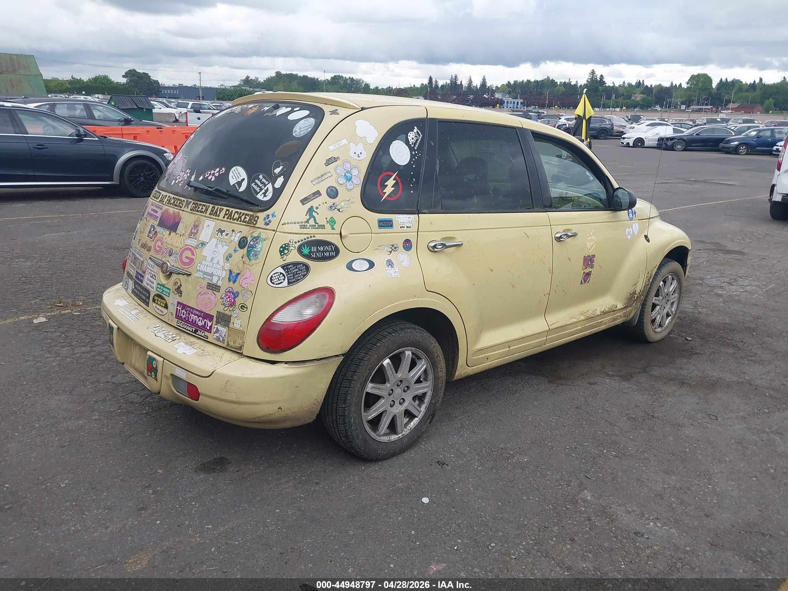2007 Chrysler Pt Cruiser Touring Yellow vin: 3A4FY58B37T604011